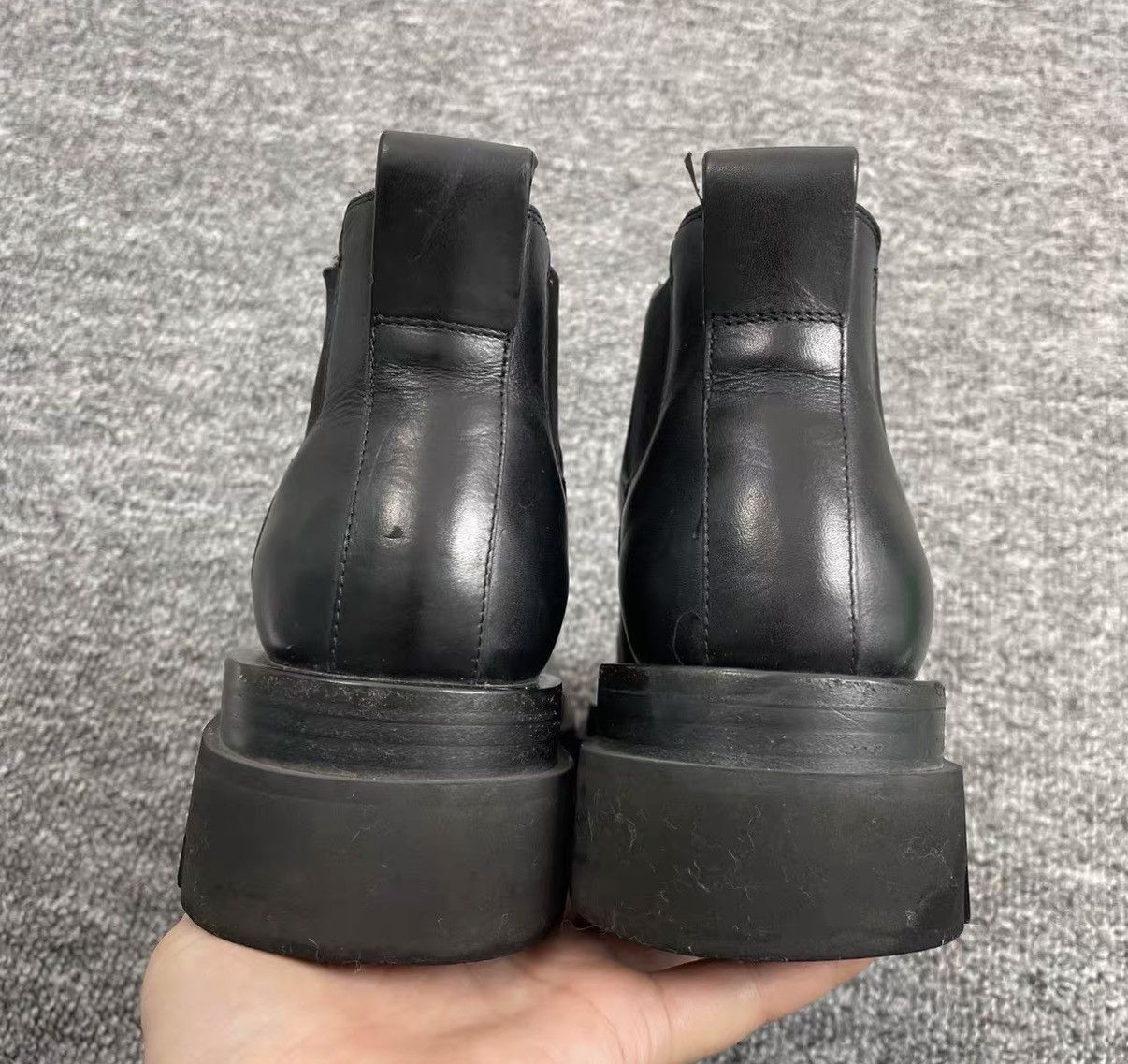 Bottega Veneta Bottega Veneta Black Platform Ankle Boots K12 Size US 5 / IT 35 - 5 Thumbnail