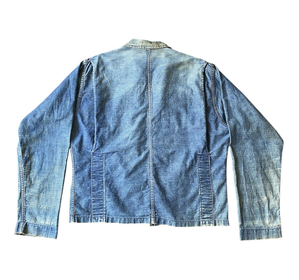 Naval Clothing Factory Vintage 50’s WMH HOFFMAN CONE MILLS Distressed Navy Jacket Size US L / EU 52-54 / 3 - 2 Thumbnail