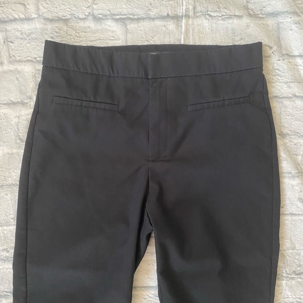 Zara Zara women L pull on stretchy comfy cropped dress pants blac Size 34" / US 12 / IT 48 - 3 Thumbnail