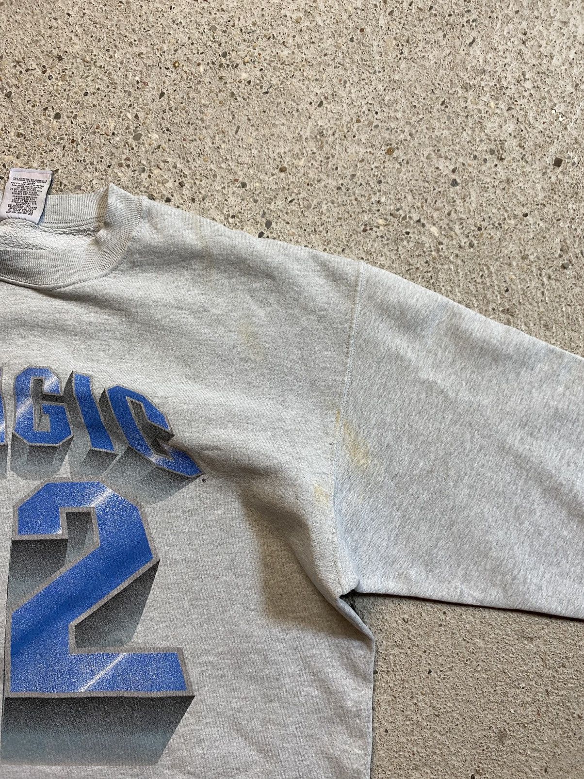 Vintage Nba sweatshirt trashed vintage distressed retro grey baggy Size US XL / EU 56 / 4 - 11 Thumbnail