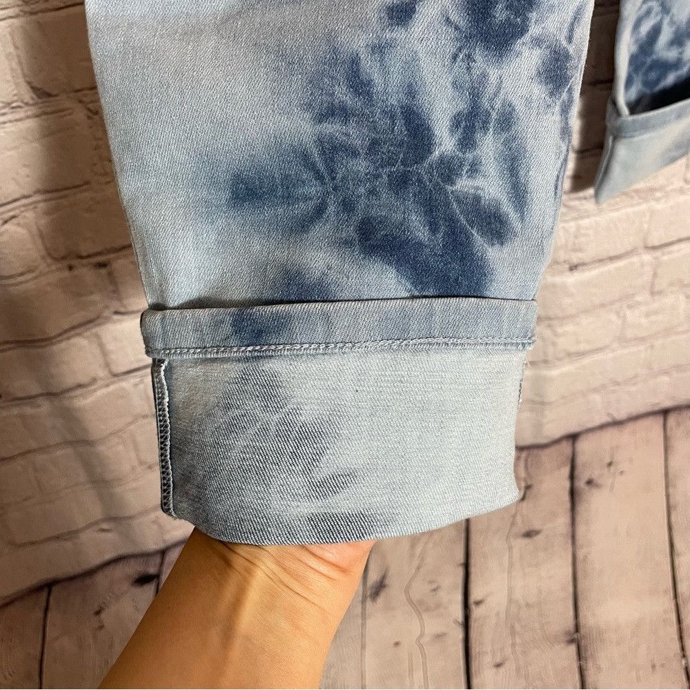 J. Jill New J. Jill High Rise Cropped Cuff Tie Dye Island Wash Jean Size 30" / US 8 / IT 44 - 9 Thumbnail