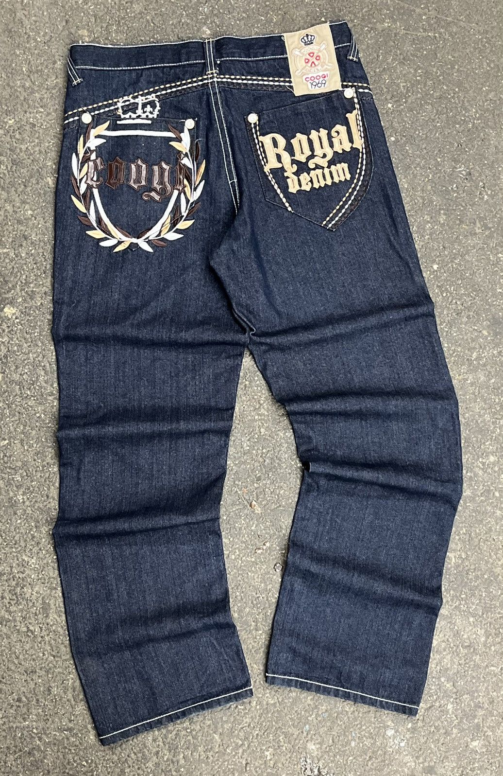 Coogi × Vintage Y2k baggy fit coogi embroidered denim hip hop skater hype Size US 34 / EU 50 - 1 Thumbnail