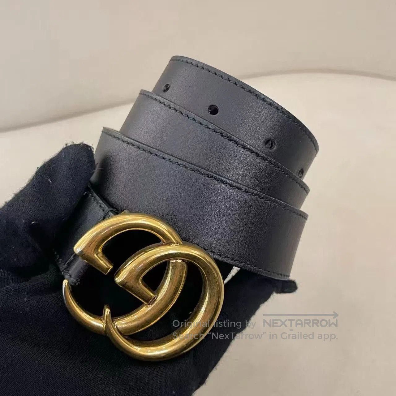 Gucci Gucci Black Belt Size 80. Size ONE SIZE - 1 Thumbnail