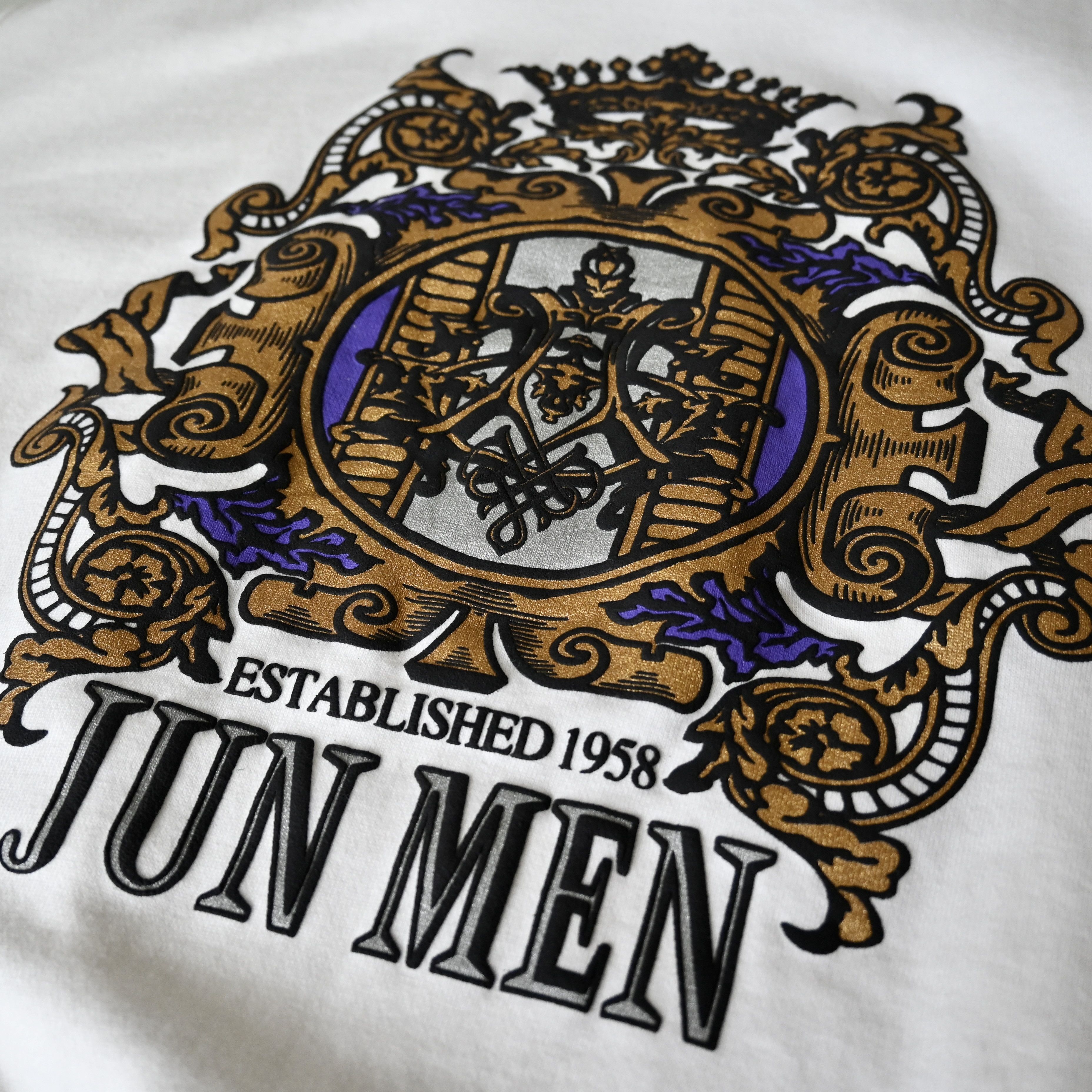 JUN MEN VTG 1990s JUN MEN crest puff print sweatshirt made in Japan Size US M / EU 48-50 / 2 - 11 Thumbnail
