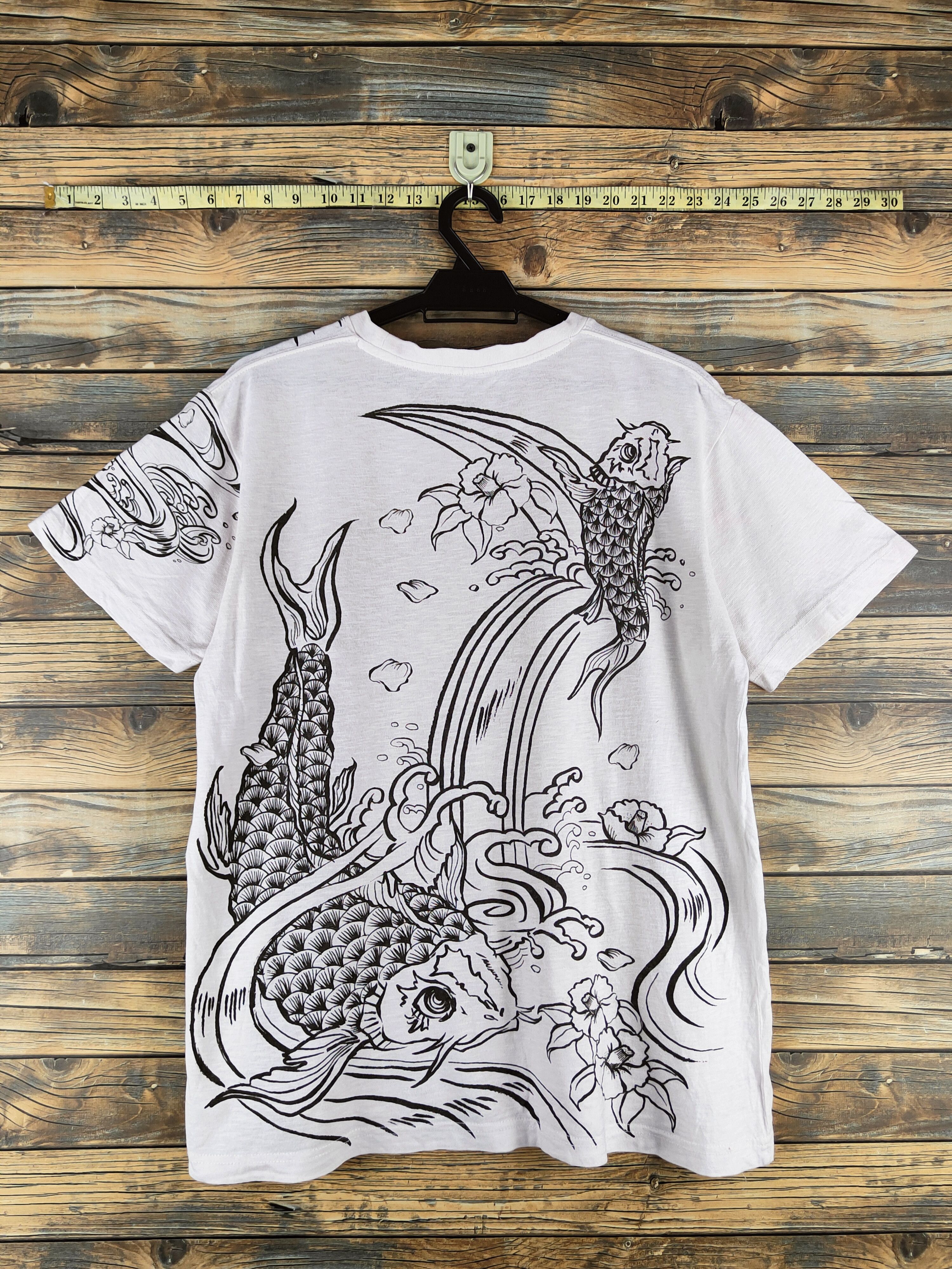 Japanese Brand DL Strange Heaven White Short Sleeve T-shirts #S2879 Size US L / EU 52-54 / 3 - 8 Thumbnail