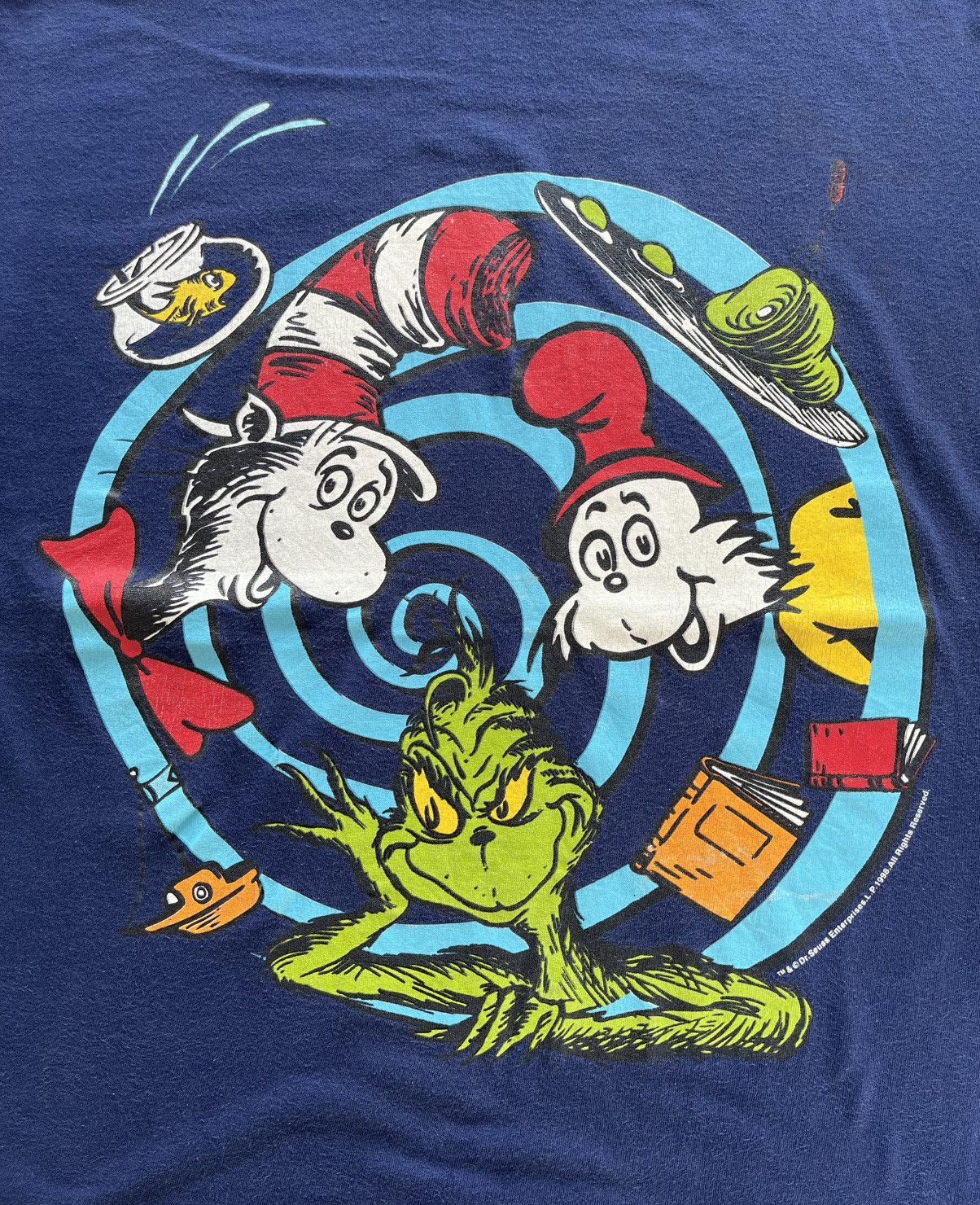 Vintage Dr. Seuss (The Grinch) t- shirt 1998’s Size US XL / EU 56 / 4 - 2 Thumbnail