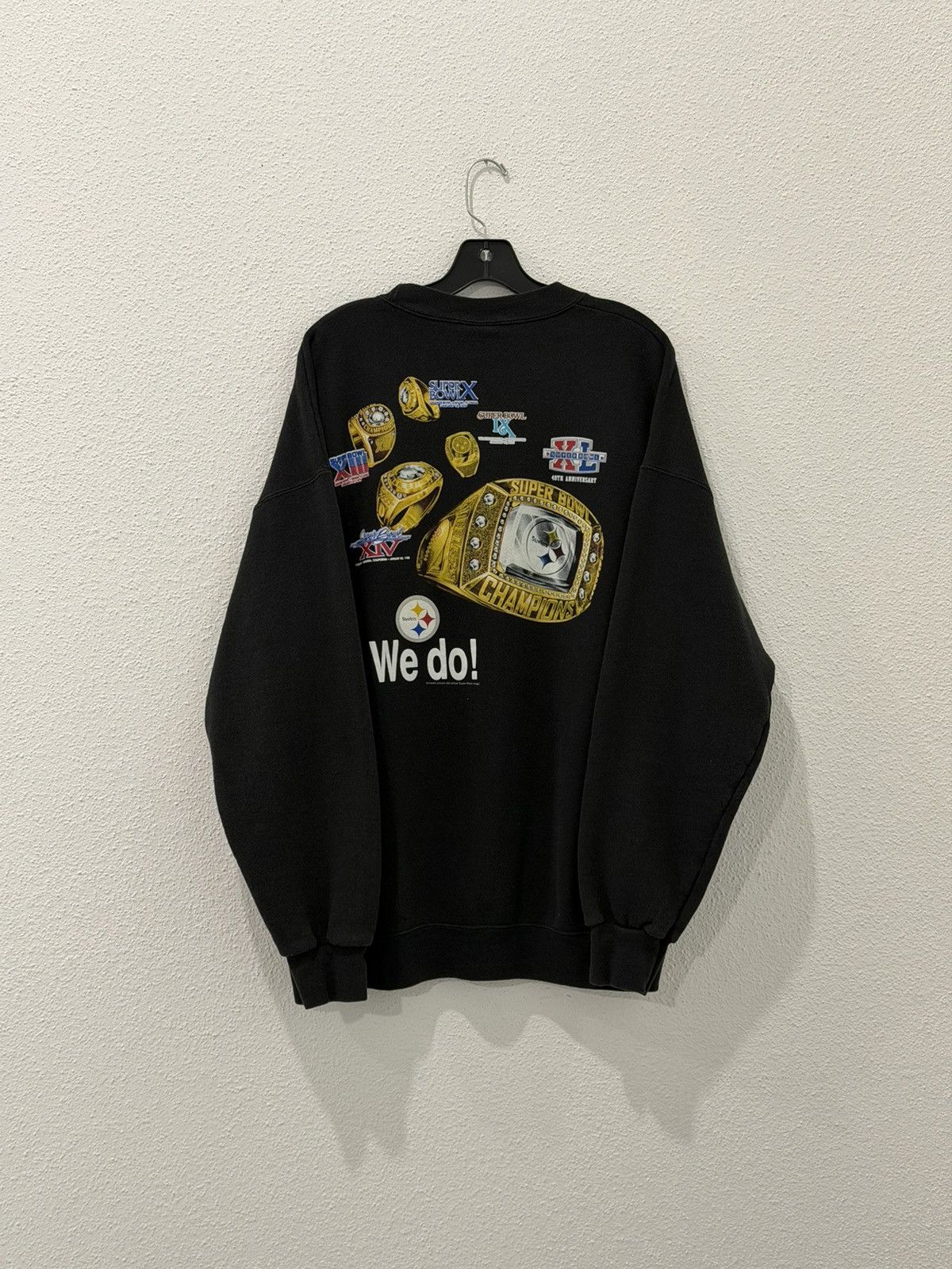 NFL Vintage 90s Pittsburgh Steelers “Got Rings? We Do!” NFL XL Size US XL / EU 56 / 4 - 1 Thumbnail