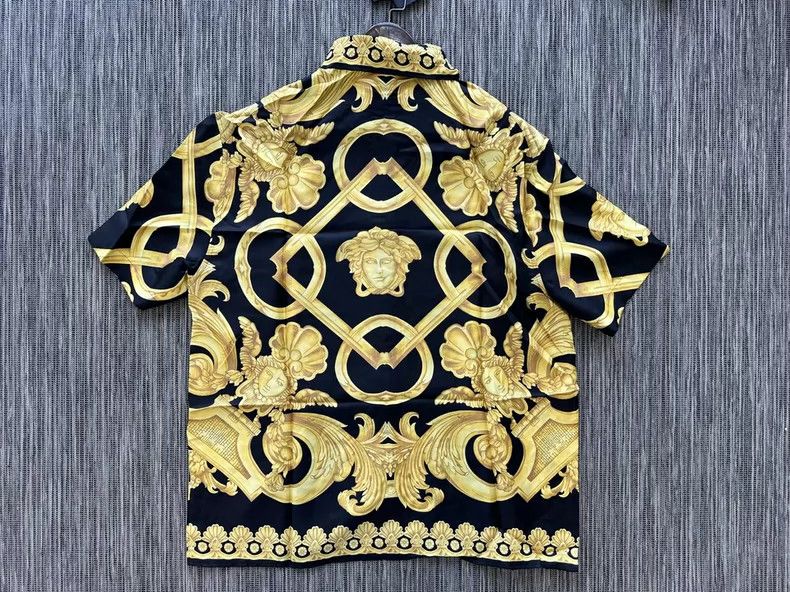 Versace Versace Baroque silk short-sleeved shirt Size US L / EU 52-54 / 3 - 2 Thumbnail
