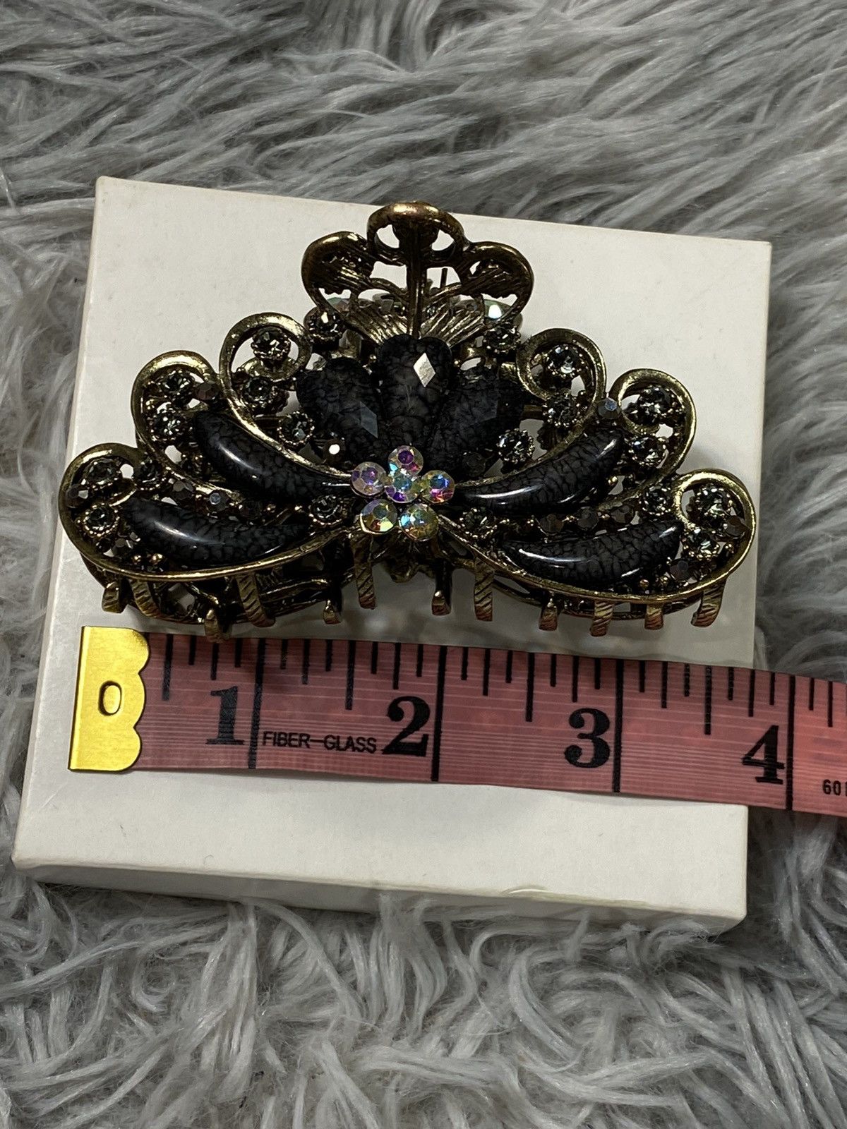 Vintage Vintage Ornate Hair Clip with Crystals | Japanese Brand Size ONE SIZE - 12 Thumbnail