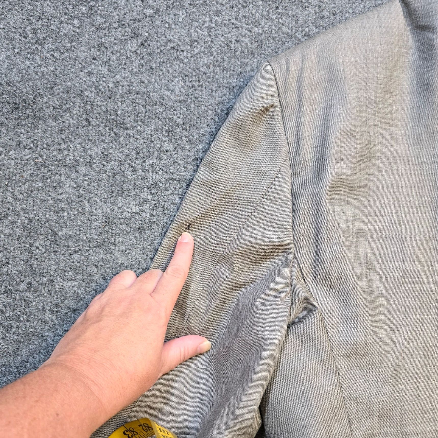 Joseph Abboud VINTAGE Joseph Abboud Blazer Men 46 Long Gray Wool 2 Button Career Sport Coat Jacket Size 46R - 4 Thumbnail