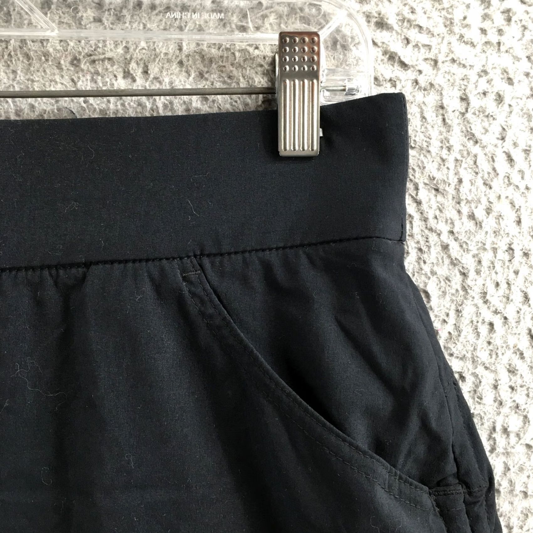 Vintage Columbia Skort Womens M Black Pull On Ruched Drawstring Athletic Running Tennis Skirt Short Womens Colmbia Size ONE SIZE - 4 Thumbnail
