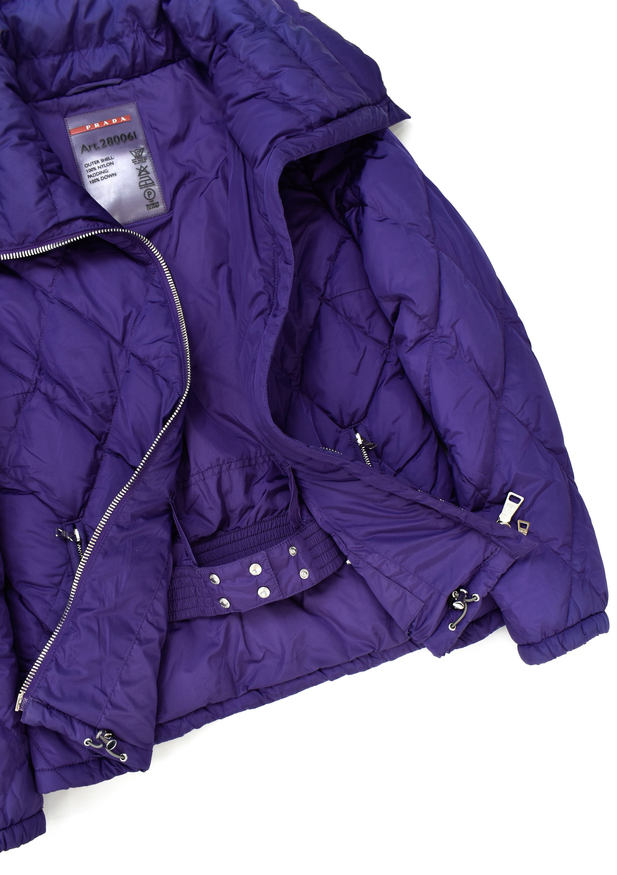 Prada PRADA 280061 Down Puffer Ski Jacket High Collar Coat Size 40 Size S / US 4 / IT 40 - 9 Thumbnail