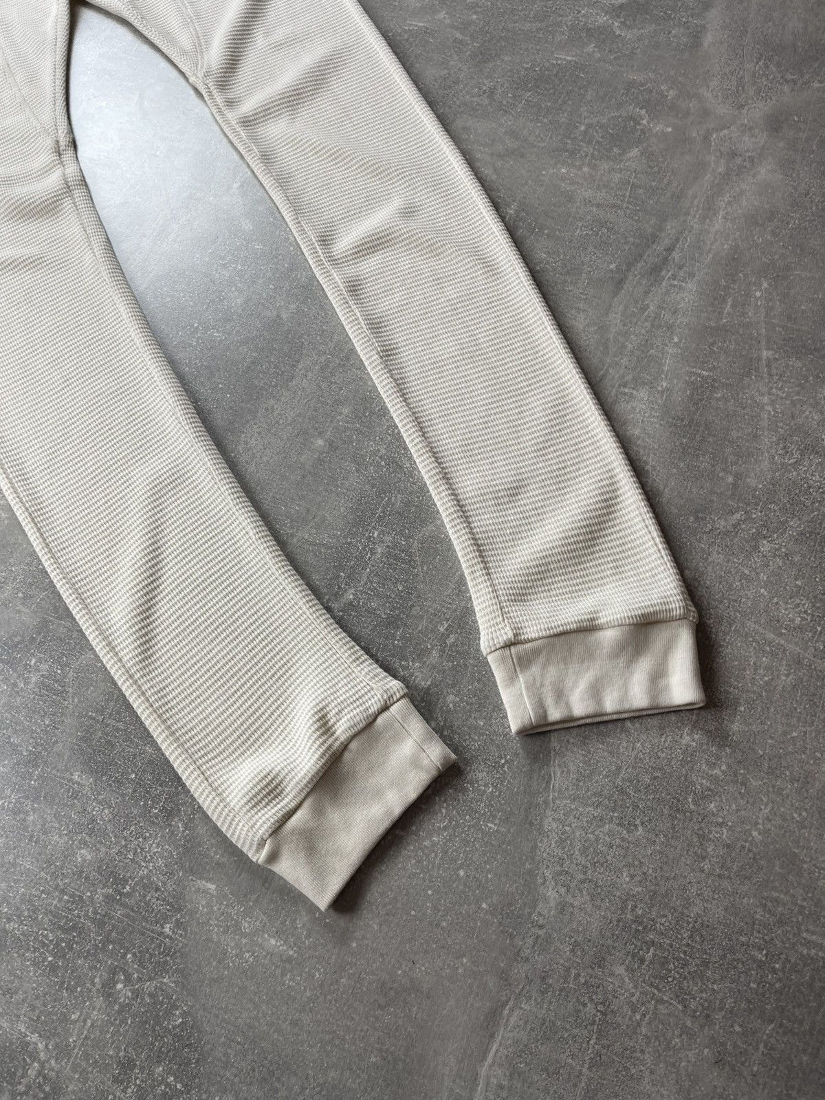 Off-White Off White Ribbed Cotton Thermal Long Johns Ivory Size L Size US 36 / EU 52 - 3 Thumbnail