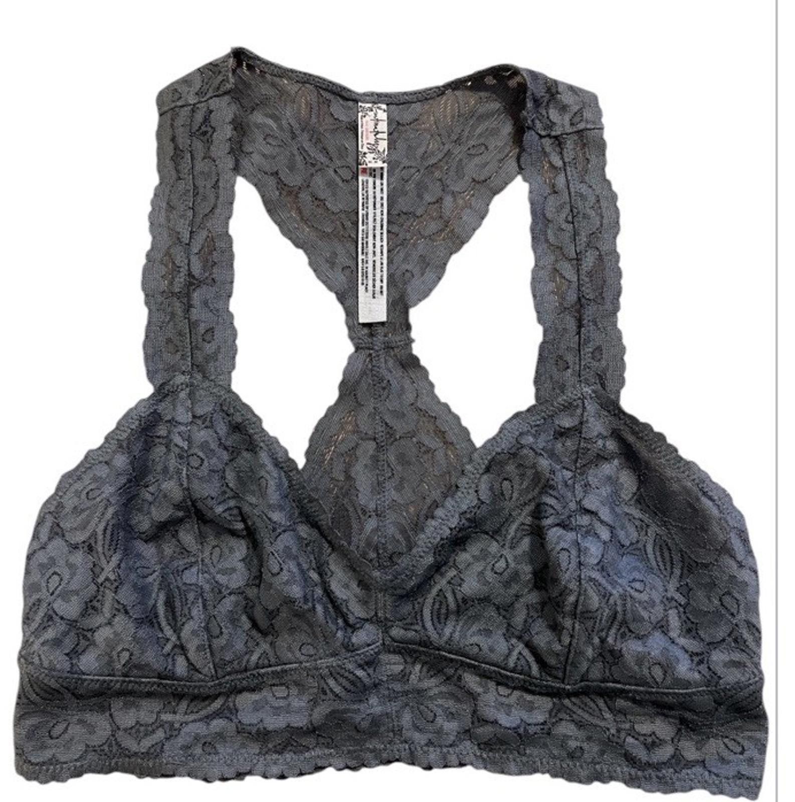 Free People Free People GRAY LACE Racerback Bra PULLOVER MED Size ONE SIZE - 1 Thumbnail