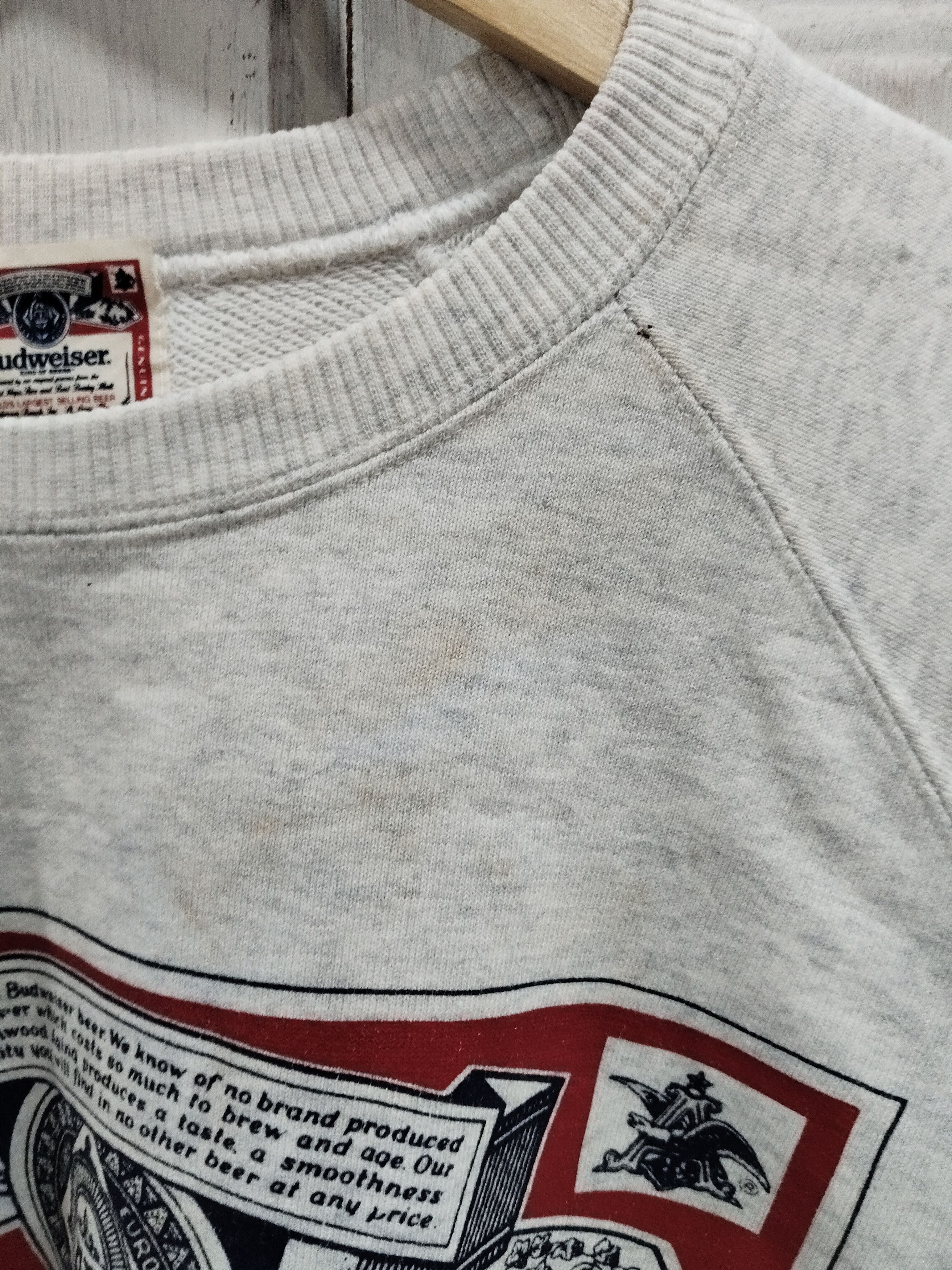 Budweiser Vintage Y2K Budweiser Big Logo Sweatshirt Size US L / EU 52-54 / 3 - 4 Thumbnail