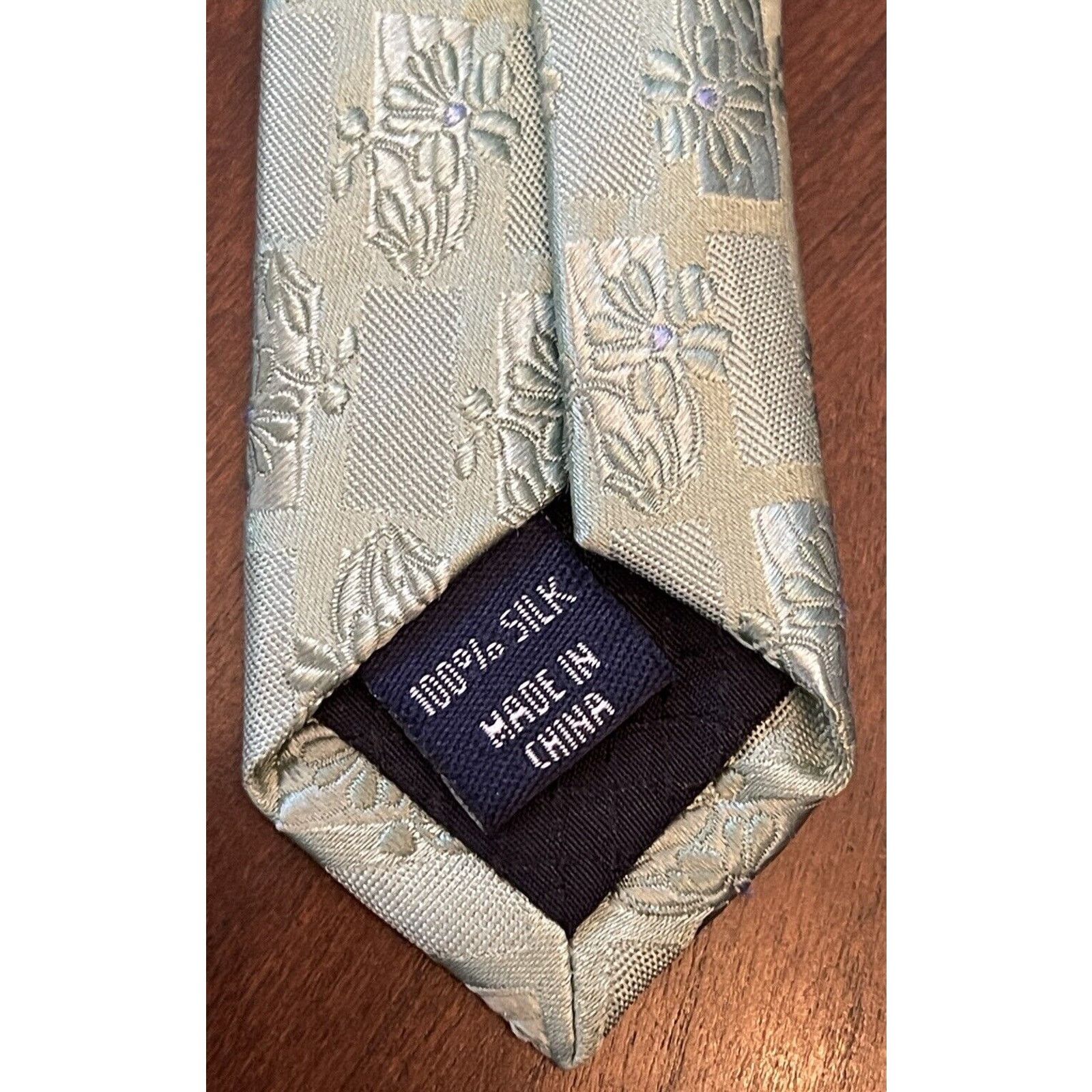 Club Room Club Room Green 100% Silk Men’s Neck Tie Made In China Size ONE SIZE - 7 Thumbnail