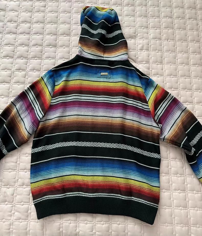LRG LRG Colorful Striped Knit Zip-Up Hoodie Size US M / EU 48-50 / 2 - 3 Thumbnail