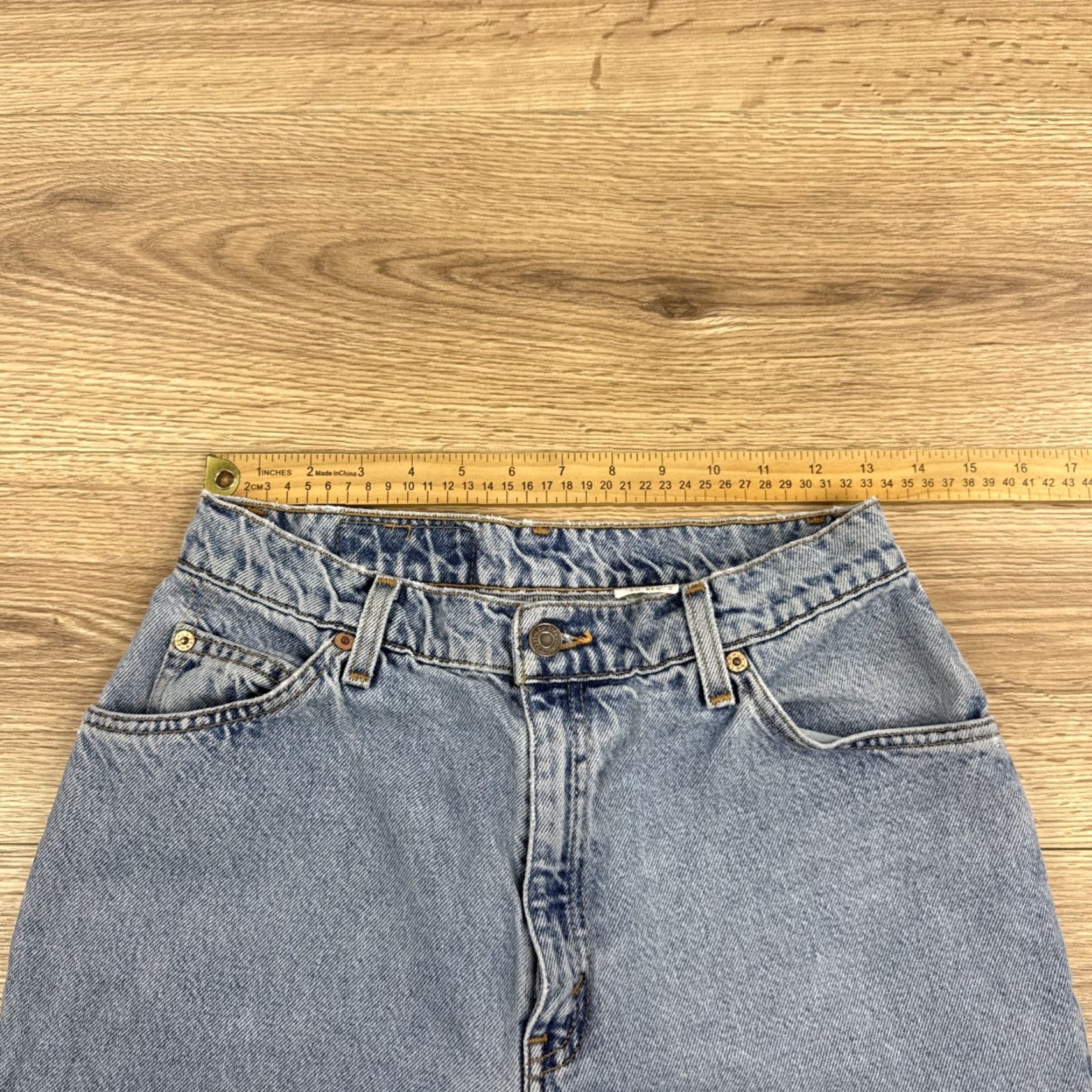 Levi's Vtg Levi's 950 Womens Relaxed Tapered Jeans Sz 10 Reg Blue Color Orange Tab 27in Inseam Womens Jeans Size 32" / US 10 / IT 46 - 4 Thumbnail