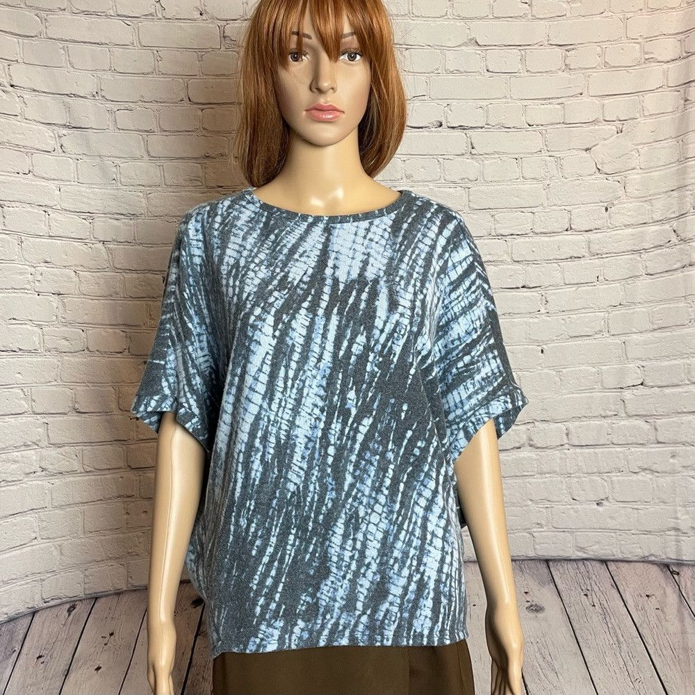 Michael Stars NWT New $88 Michael Stars Elbow Sleeve Boat Neck Shibori To Size S / US 4 / IT 40 - 1 Thumbnail