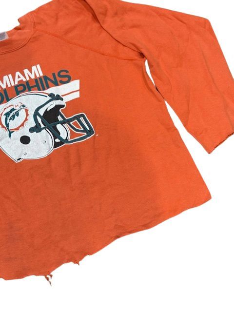 Vintage Miami Dolphins Totally Thrashed Orange Sweatshirt Size US XL / EU 56 / 4 - 6 Thumbnail