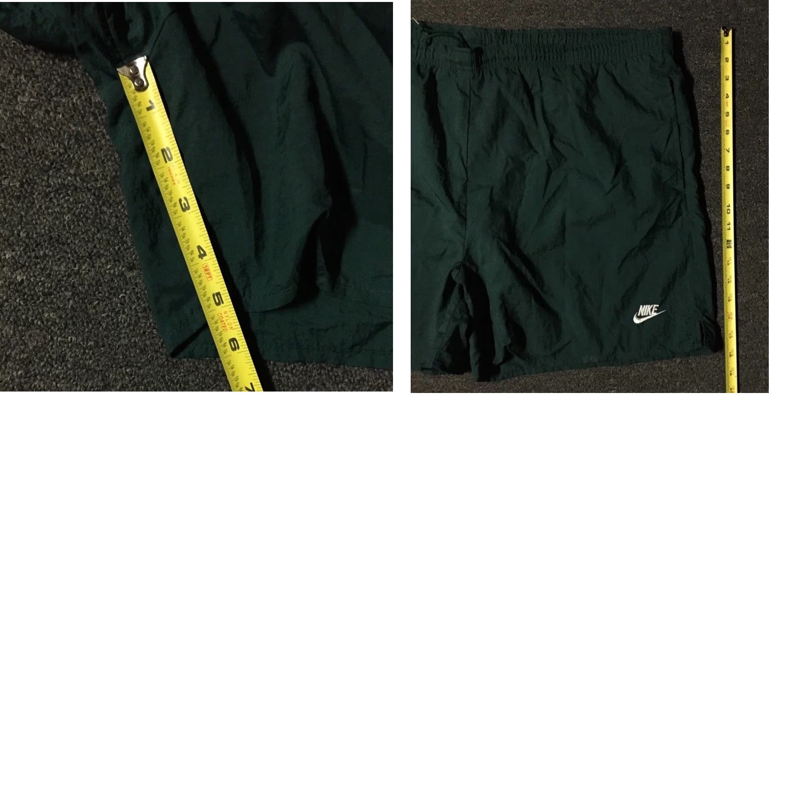 Nike VINTAGE Nike Swoosh Board Shorts XL Men Green 90s 80s Surf Swim Trunks Lined Casual Hip Hop Beach Retro Athletic Size US 36 / EU 52 - 9 Thumbnail