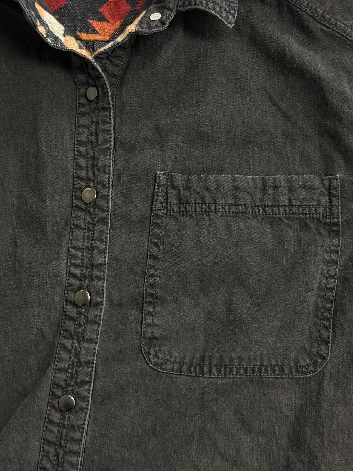 Other Women's Free People Black Denim Aztec Jacket We the Free - S Size S / US 4 / IT 40 - 5 Thumbnail