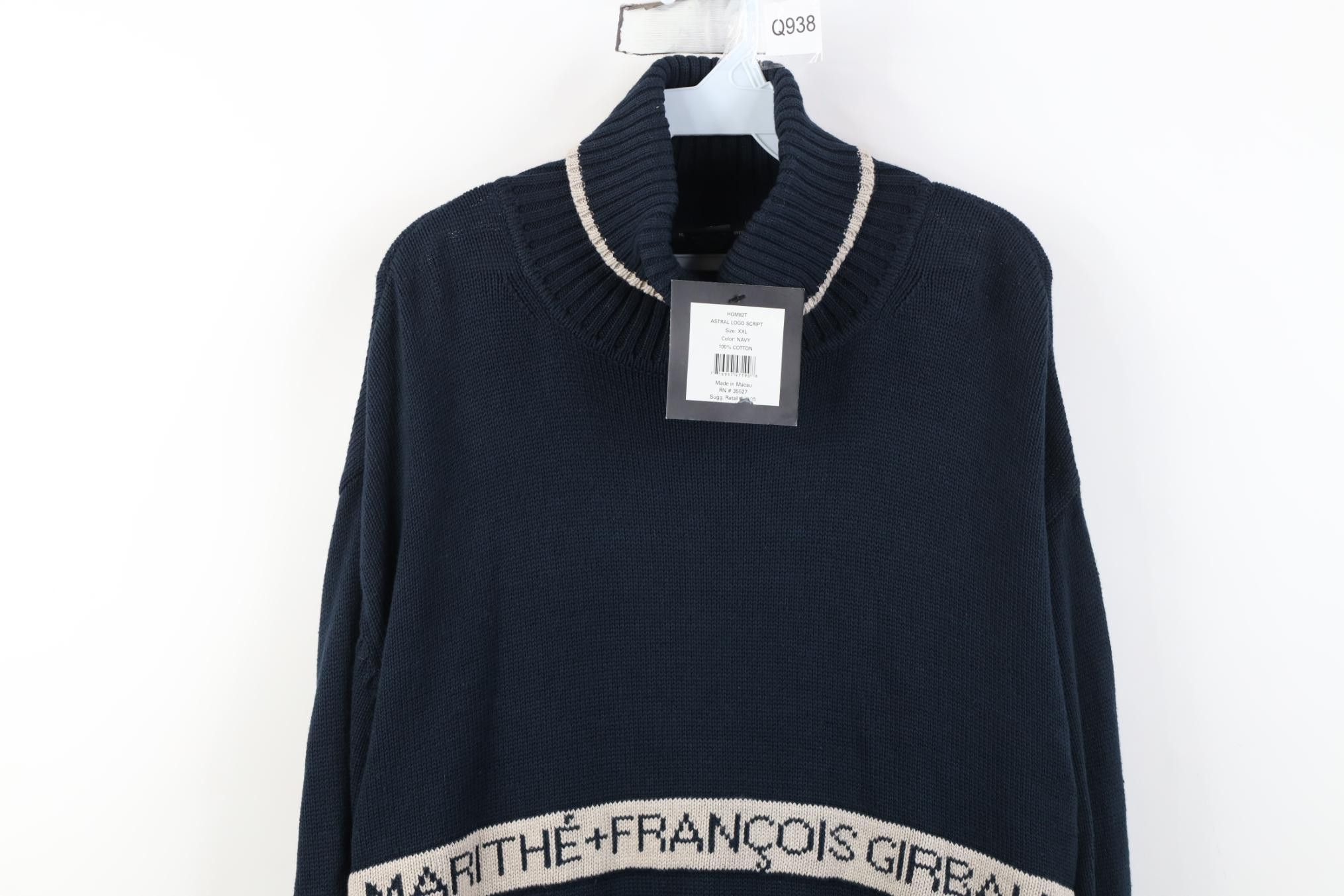 Marithe + Francois Girbaud Deadstock Vintage 90s Marithe Francois Girbaud Sweater Blue Size US XXL / EU 58 / 5 - 2 Thumbnail