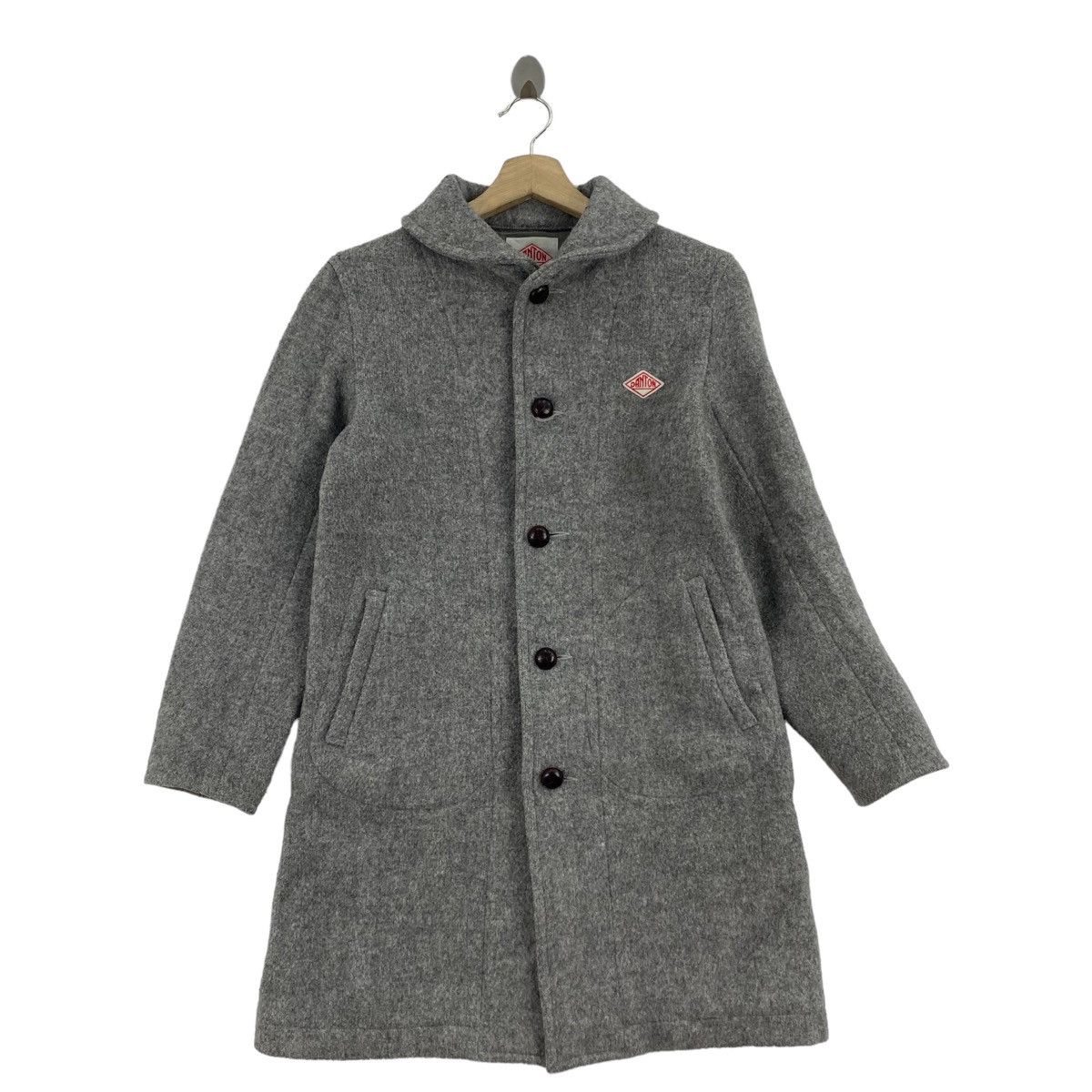 image of Vintage Danton Vetements De Travail Japan Button Up Grey, Men's (Size Small)