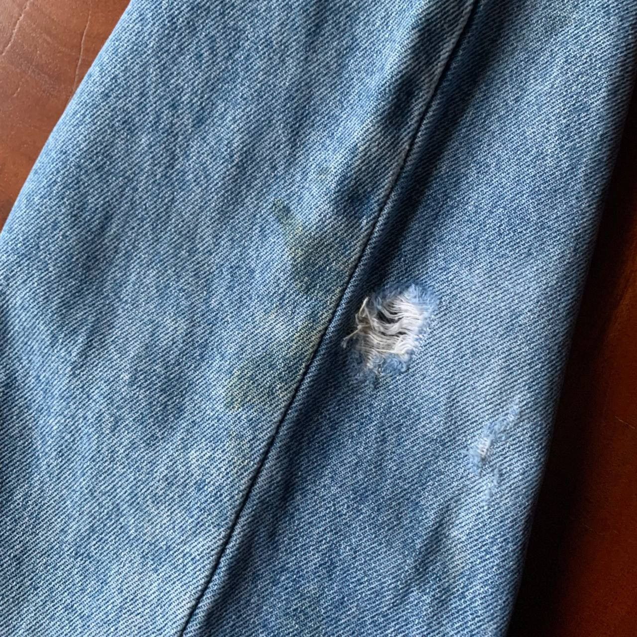 Valentino 💥 Rare 💥 90’s Valentino Garavani Earth Day Blue Denim Pants Size US 30 / EU 46 - 8 Thumbnail