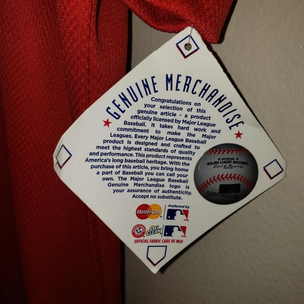 Designer CT398 Major League Genuine Phillies Red Shirt XLT Size US M / EU 48-50 / 2 - 3 Thumbnail