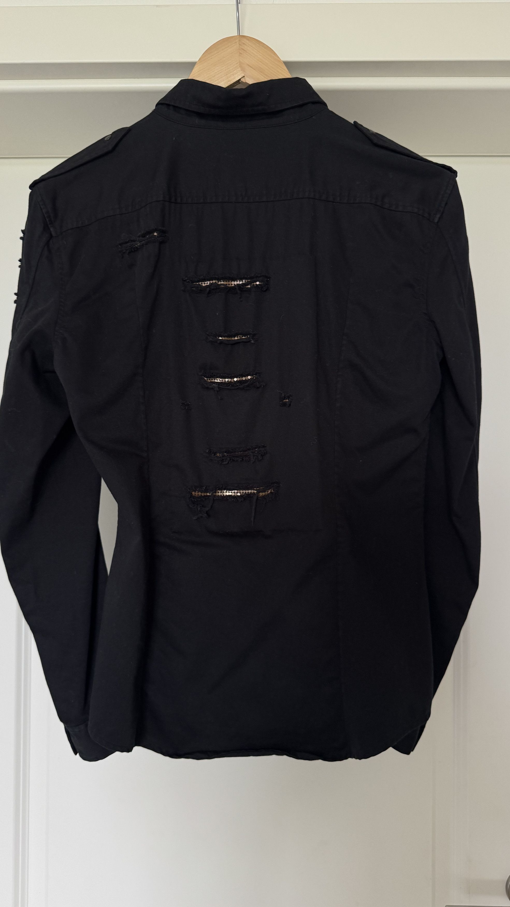 Balmain Rare 2011 Balmain distressed chain mall shirt Size M / US 6-8 / IT 42-44 - 5 Thumbnail