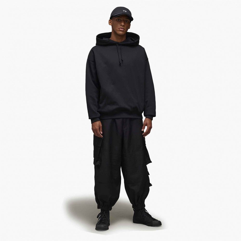 Y-3 o1s22i1n0125 Cotton Hoodie in Black Size US S / EU 44-46 / 1 - 3 Thumbnail