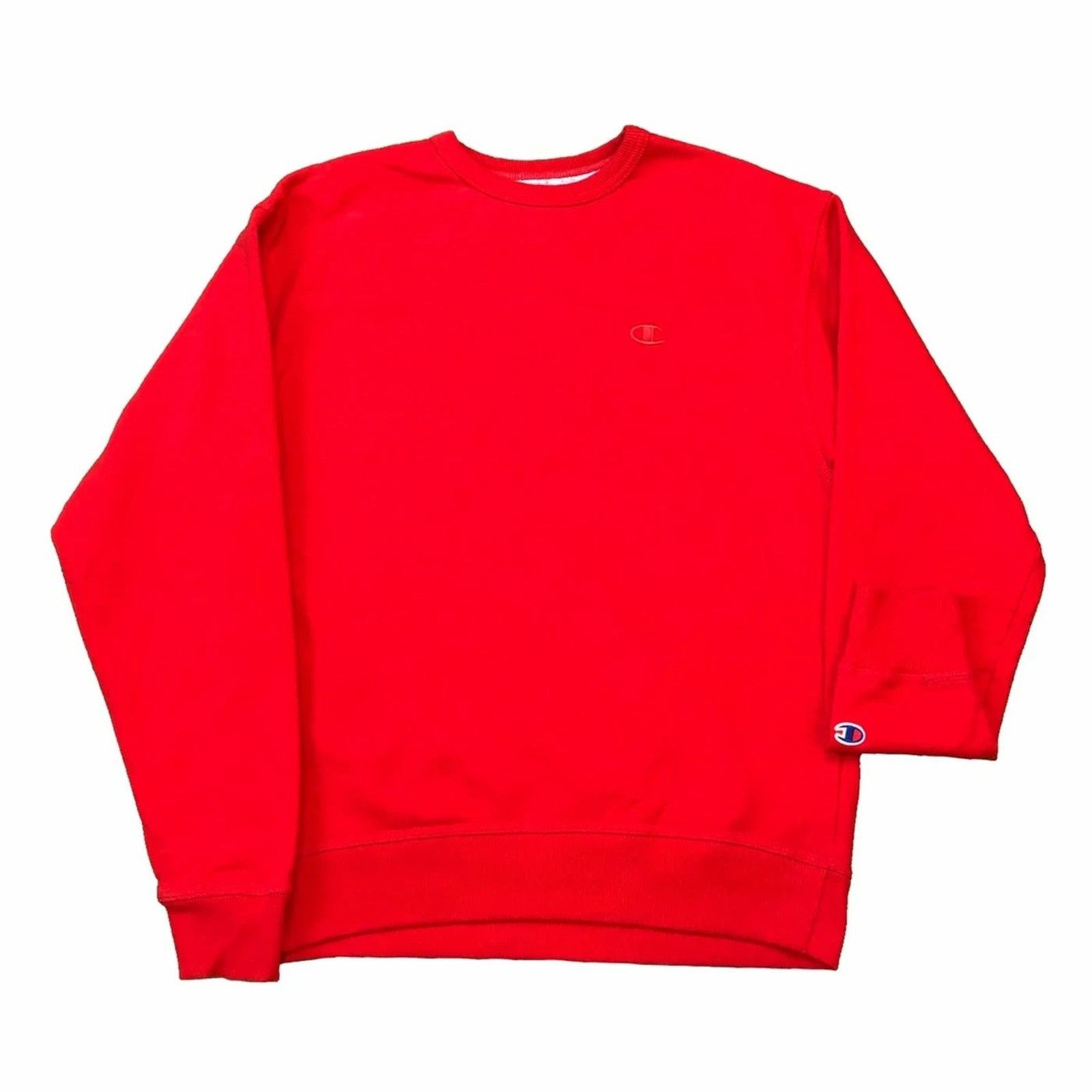 Champion × Vintage Champion Sweatshirt Men Medium Red Authentic C Logo Crewneck Size US M / EU 48-50 / 2 - 1 Thumbnail