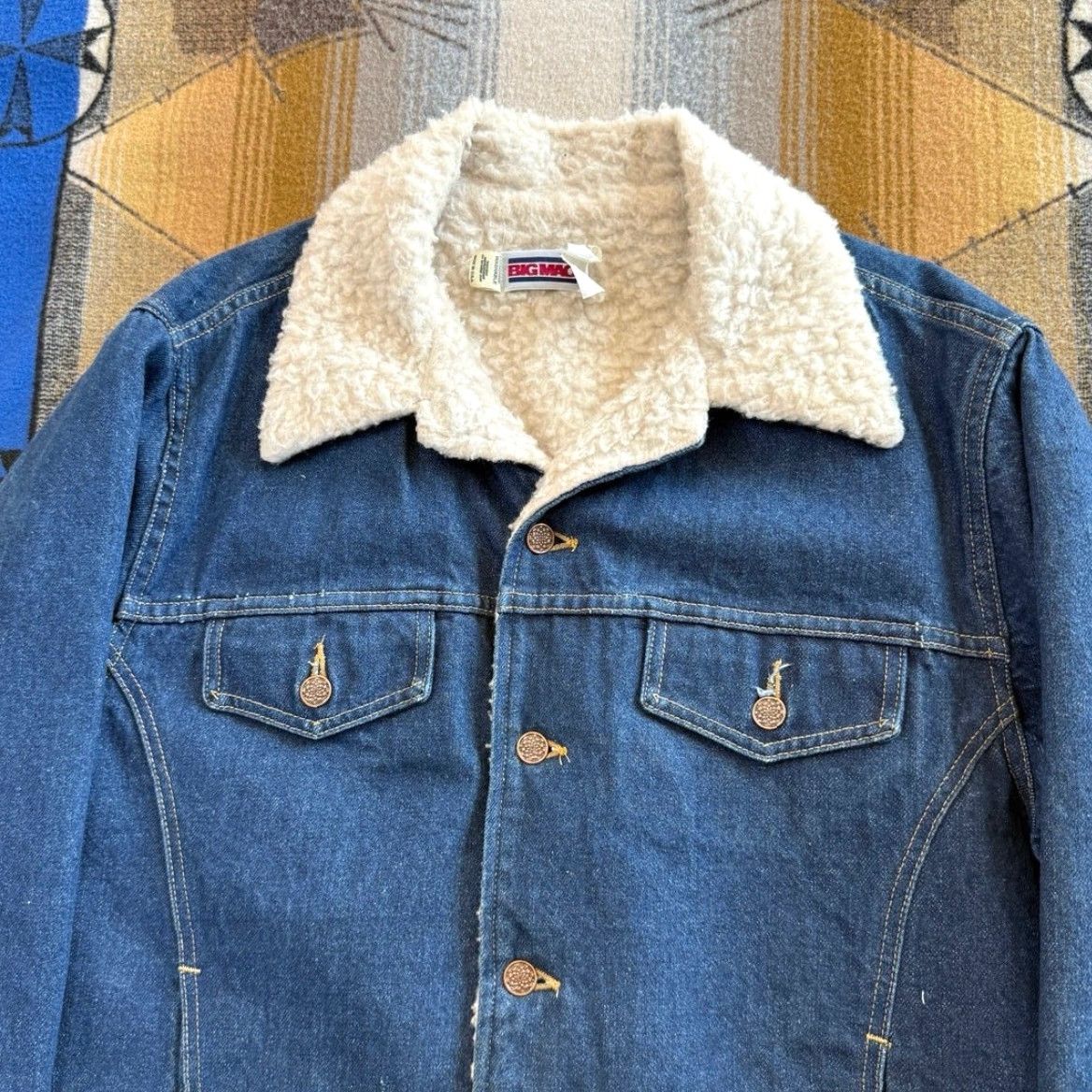 Vintage VINTAGE Big Mac Denim Jacket 46 Chore Outdoor 80s 90s Workwear Mens Jacket Size US S / EU 44-46 / 1 - 6 Thumbnail