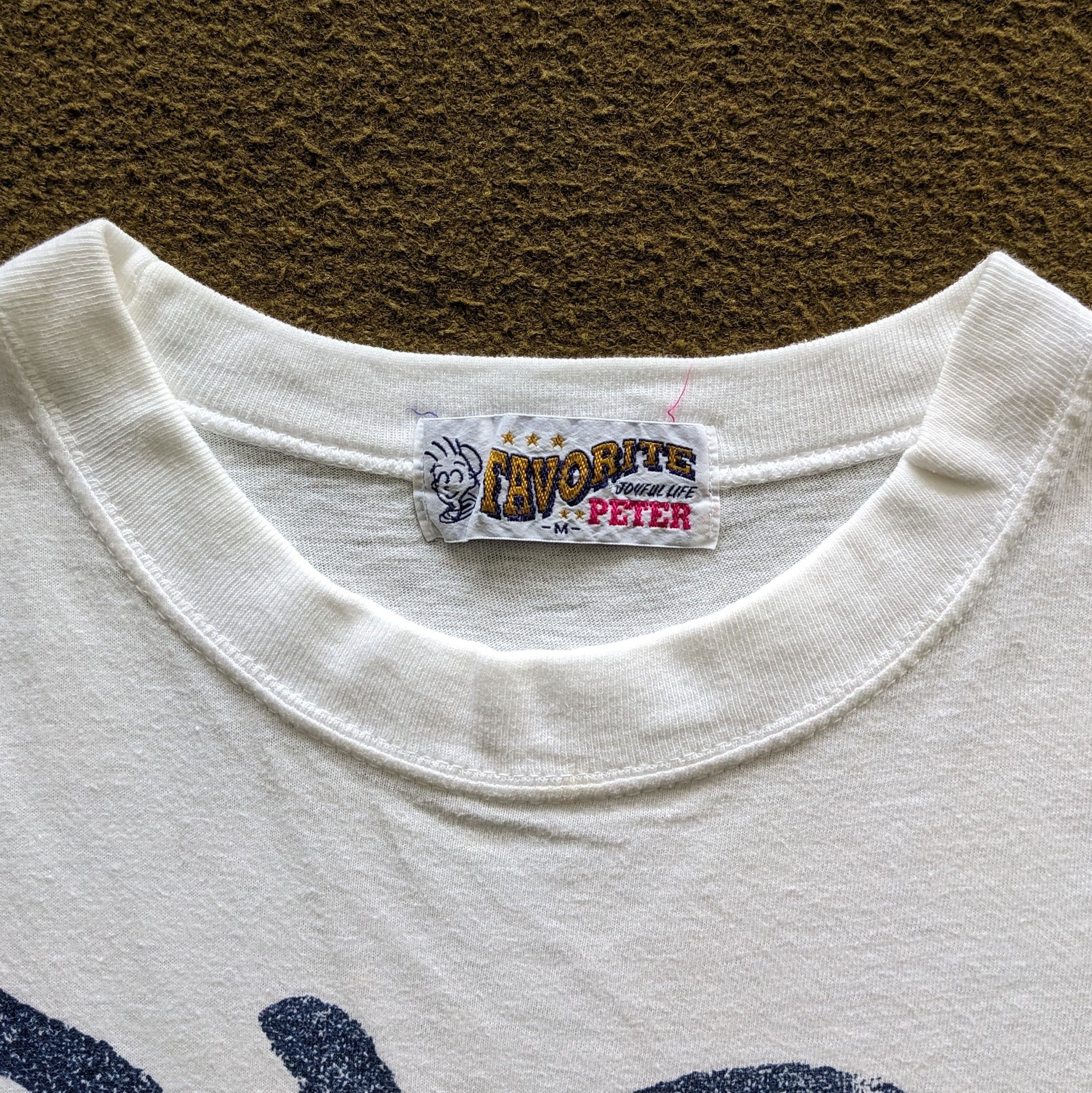 Vintage Vintage 90's Joyful Life Peter Cartoon T-shirt Size US L / EU 52-54 / 3 - 4 Thumbnail