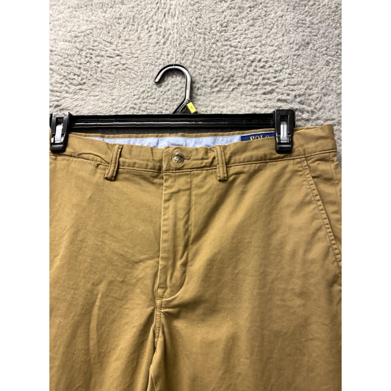 Polo Ralph Lauren Polo Ralph Lauren Mens Pants GOLDEN TAN Chino 34x32 Regular Straight Pocket Button Zip Size US S / EU 44-46 / 1 - 2 Thumbnail