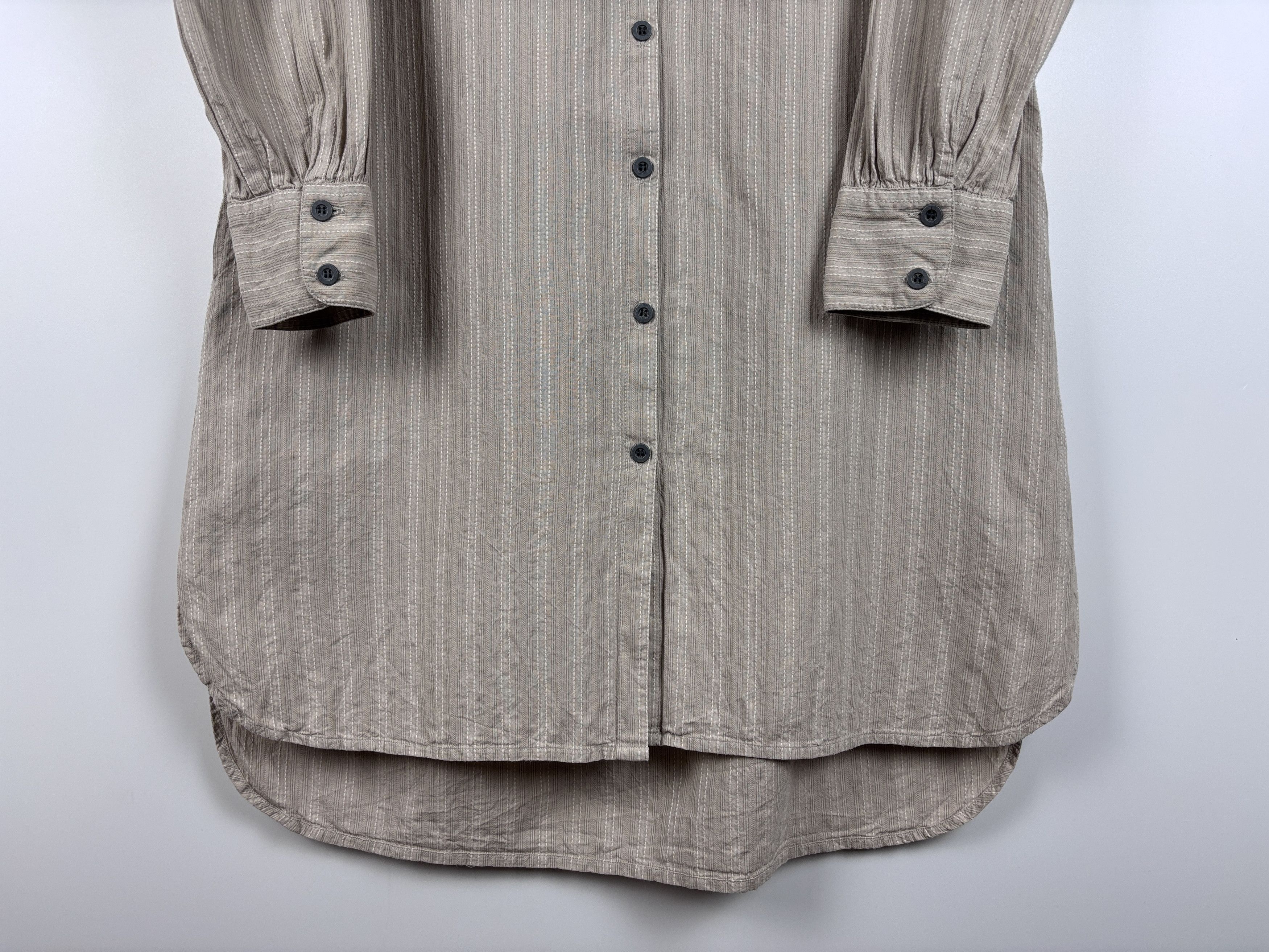 Gudrun Sjoden Womens Gudrun Sjoden Striped Cotton Shirt Dress Beige Size M Size M / US 6-8 / IT 42-44 - 4 Thumbnail