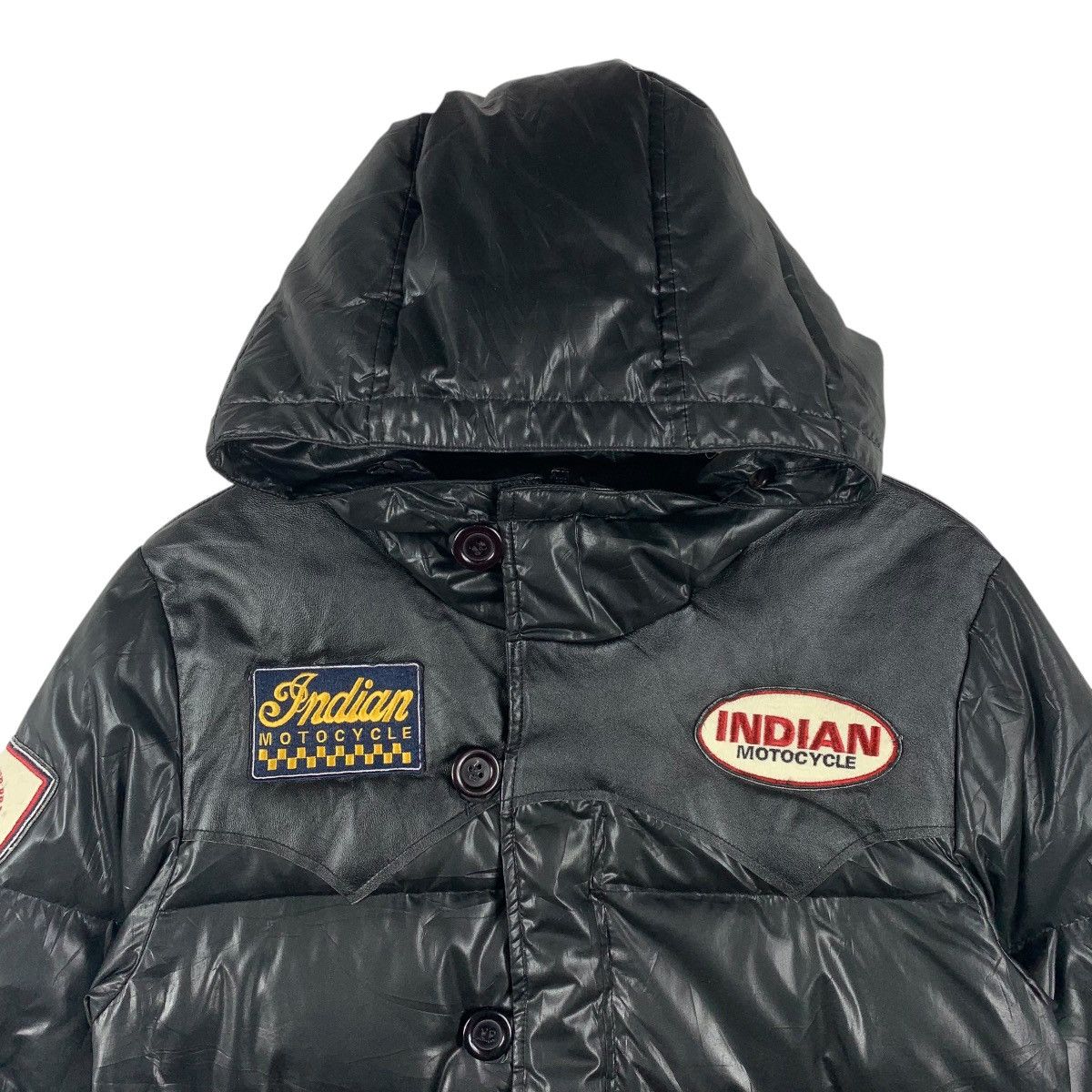 Indian Motorcycle × Japanese Brand INDIAN MOTORCYCLE Puffer hoodie jacket Size US L / EU 52-54 / 3 - 2 Thumbnail