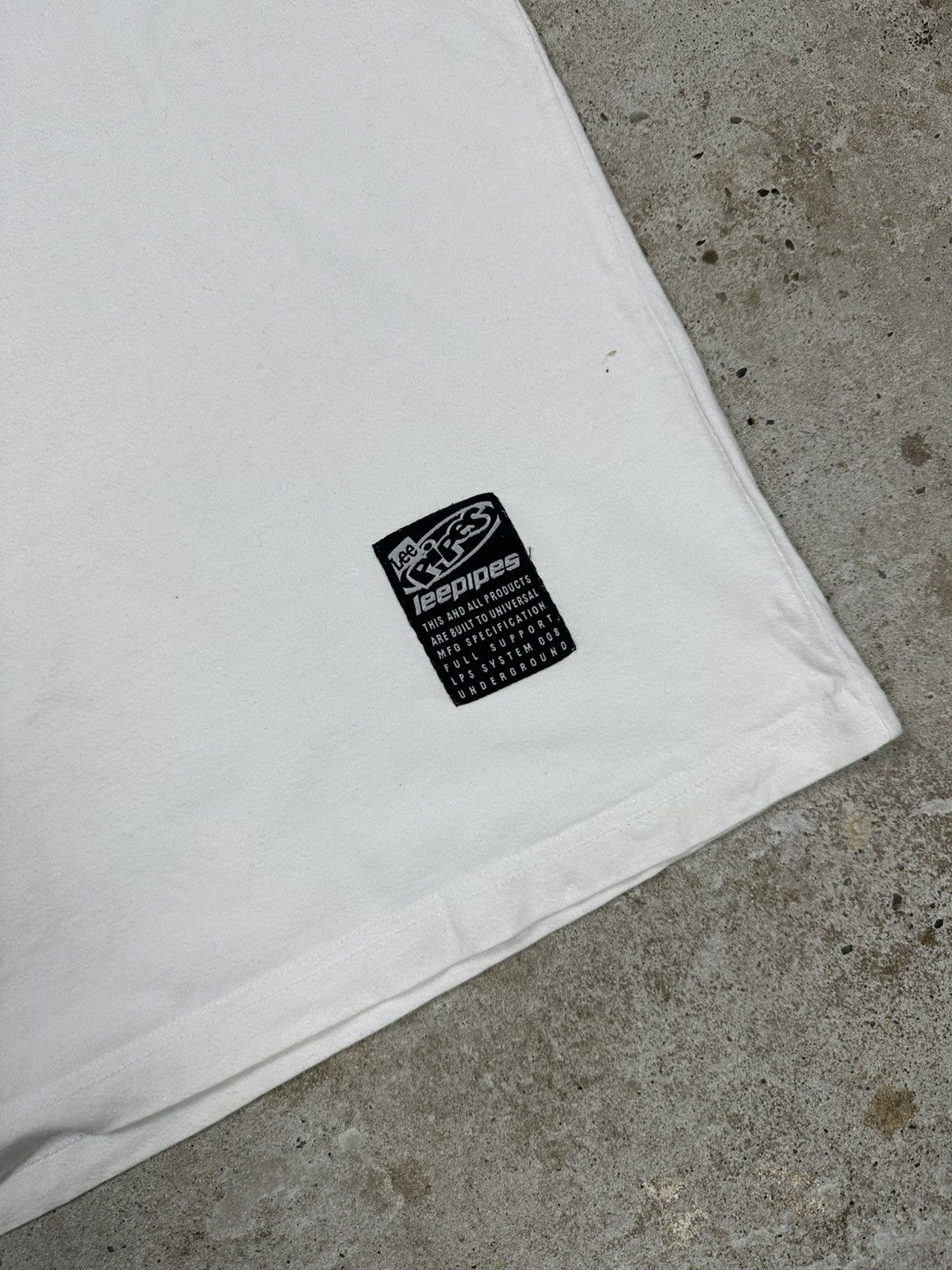 Lee × Vintage Vintage Y2K Lee Pipes Underground White Tee Size US XL / EU 56 / 4 - 3 Thumbnail