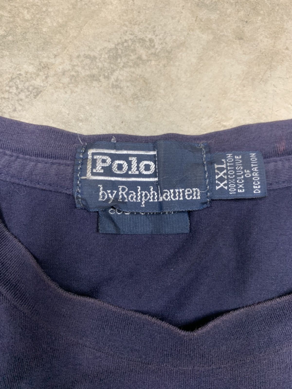 Polo Ralph Lauren Vintage 2000’s Custom Fit Polo Ralph Lauren USA Big Pony Tee Size US XXL / EU 58 / 5 - 8 Thumbnail