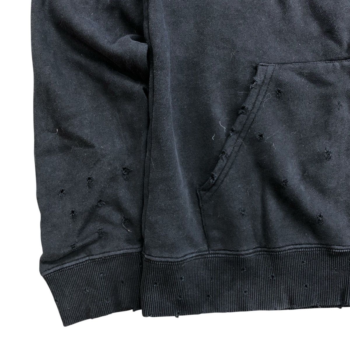 If Six Was Nine × Le Grande Bleu (L.G.B.) × Nicole Club Vintage Nicole Monsieur Embroidered Distressed Zip Hoodie Size US M / EU 48-50 / 2 - 11 Thumbnail