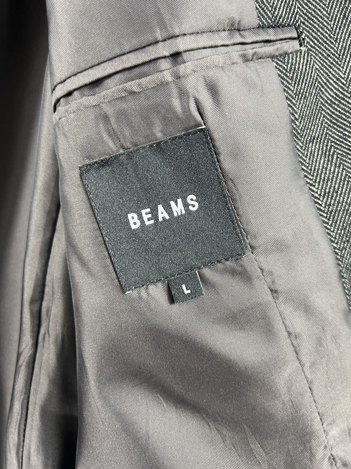 Beams Plus 🔥 Herringbone Trashed Design Beams Japan OverCoat - L Size US L / EU 52-54 / 3 - 9 Thumbnail
