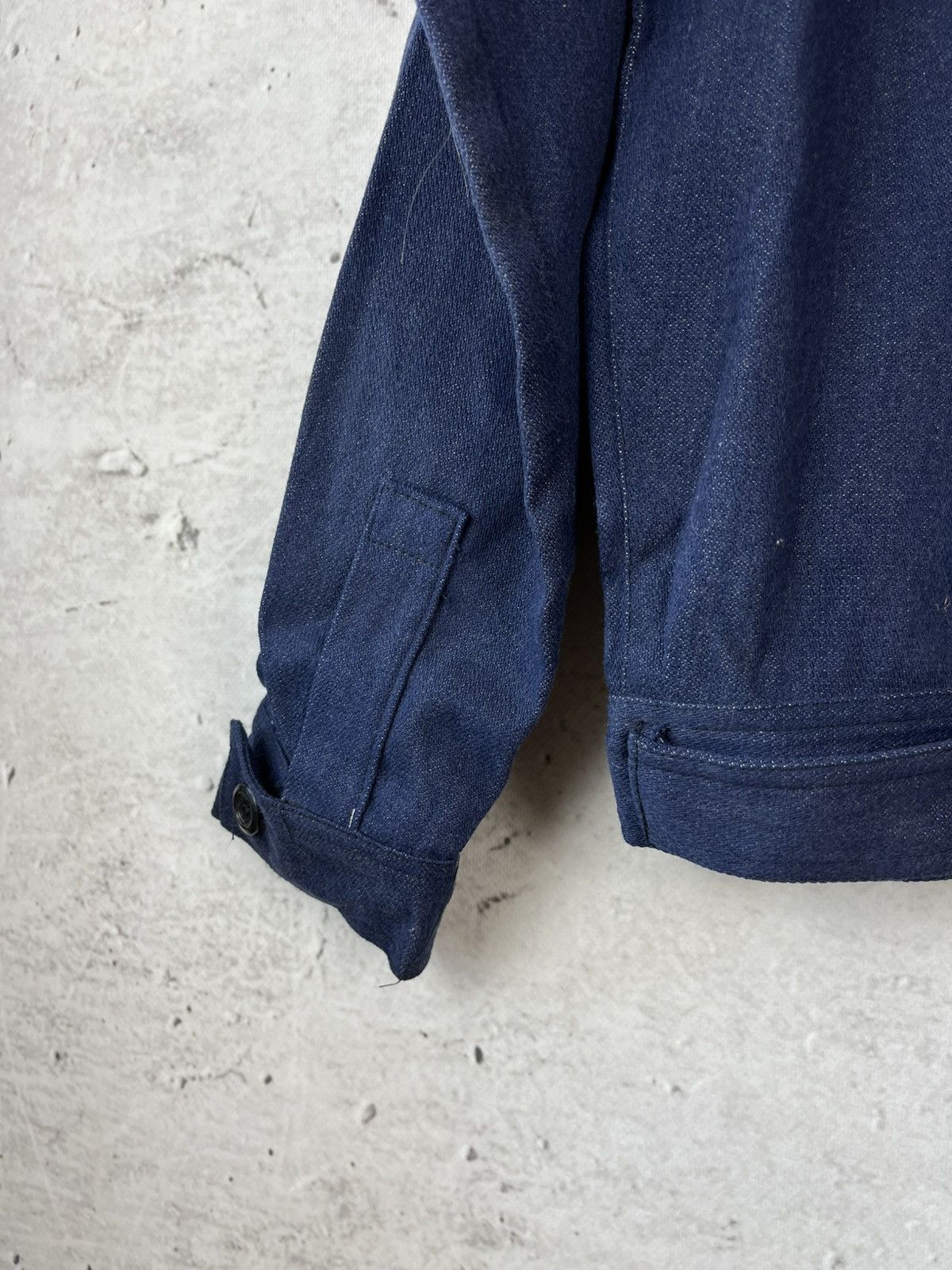 Le Laboureur × Vintage Vintage French Workwear Indigo Jacket Sanfor Lutteurs Size US L / EU 52-54 / 3 - 8 Thumbnail