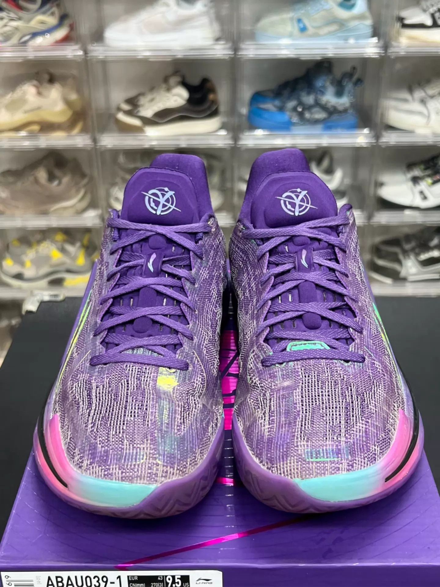 Li-Ning LI-NING Gamma Carbon Bounce Purple 43 (Box, Lightly Worn) Size US 10 / EU 43 - 2 Thumbnail