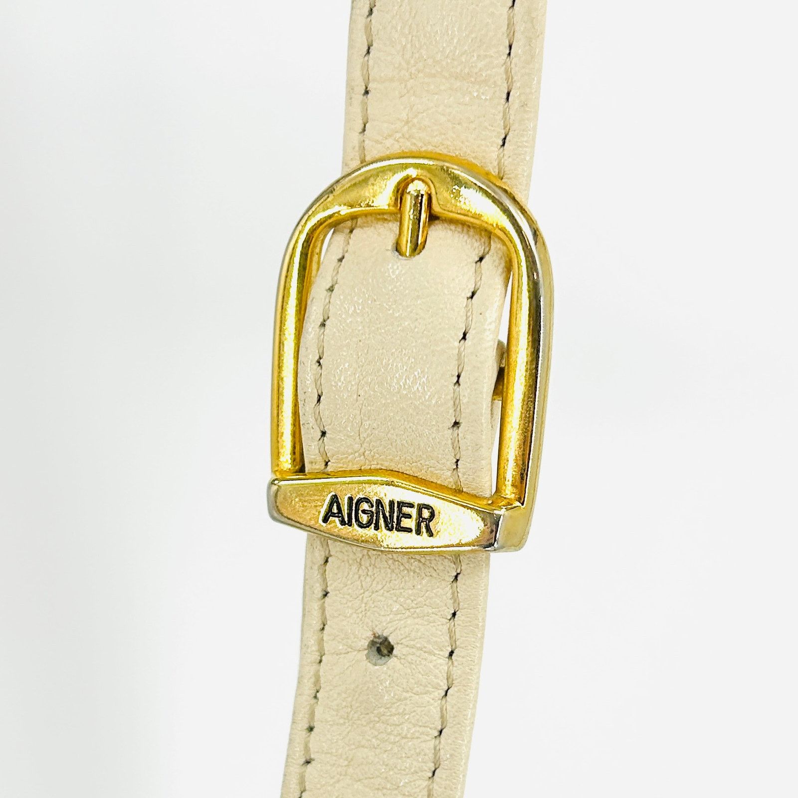 Etienne Aigner Vintage 80s Cream Genuine Leather Minimalist Handbag Size ONE SIZE - 4 Thumbnail