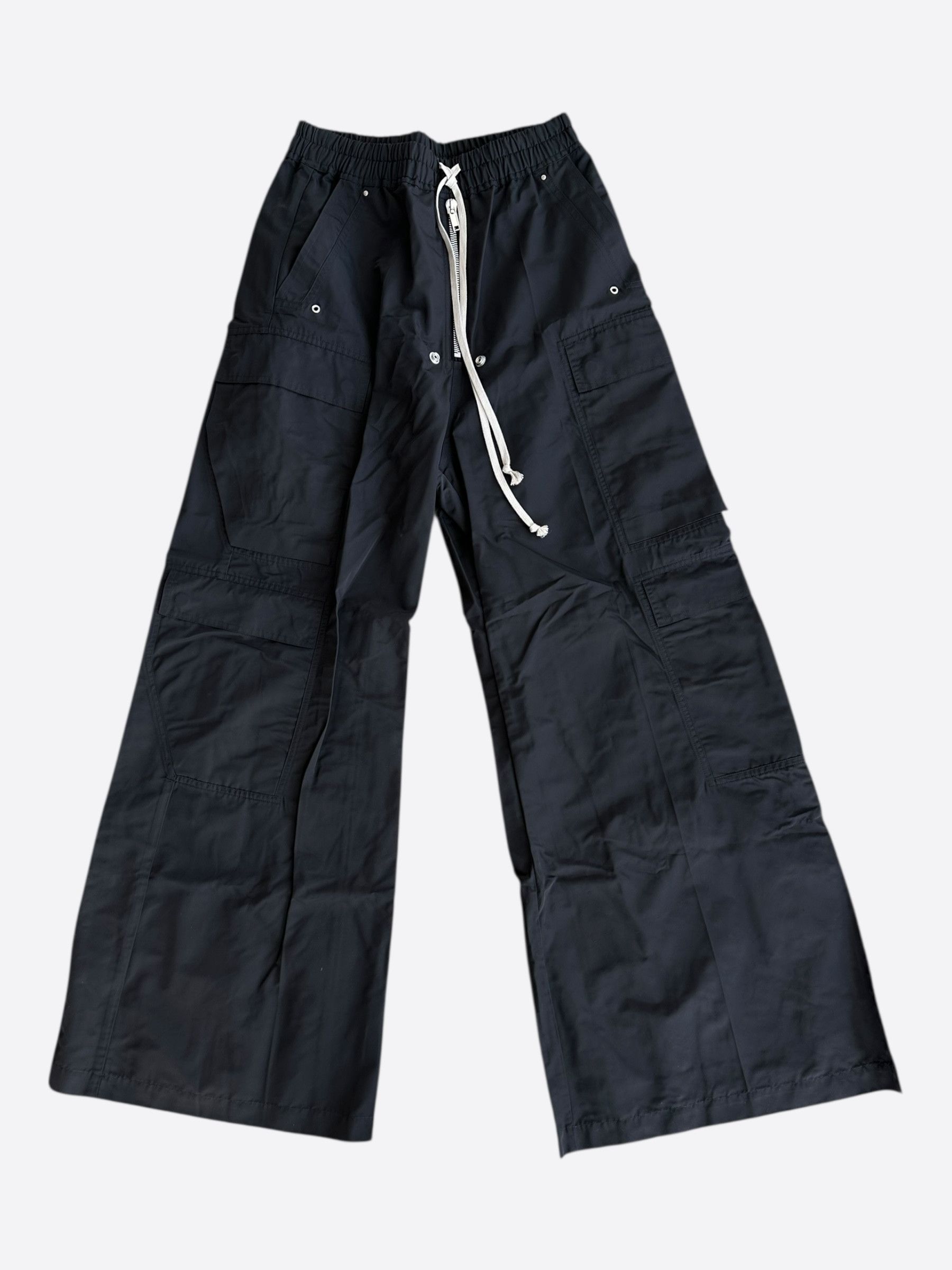 Rick Owens Black Cargobelas Tech Pants