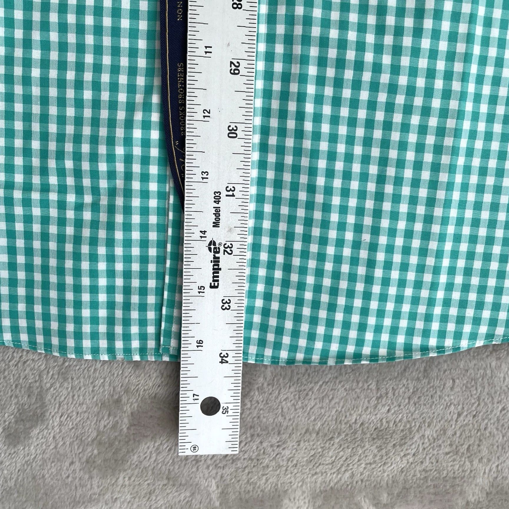 Brooks Brothers Brooks Brothers Shirt Men 2XL Green Gingham Check Non Iron Long Sleeve NWT Size US XXL / EU 58 / 5 - 7 Thumbnail