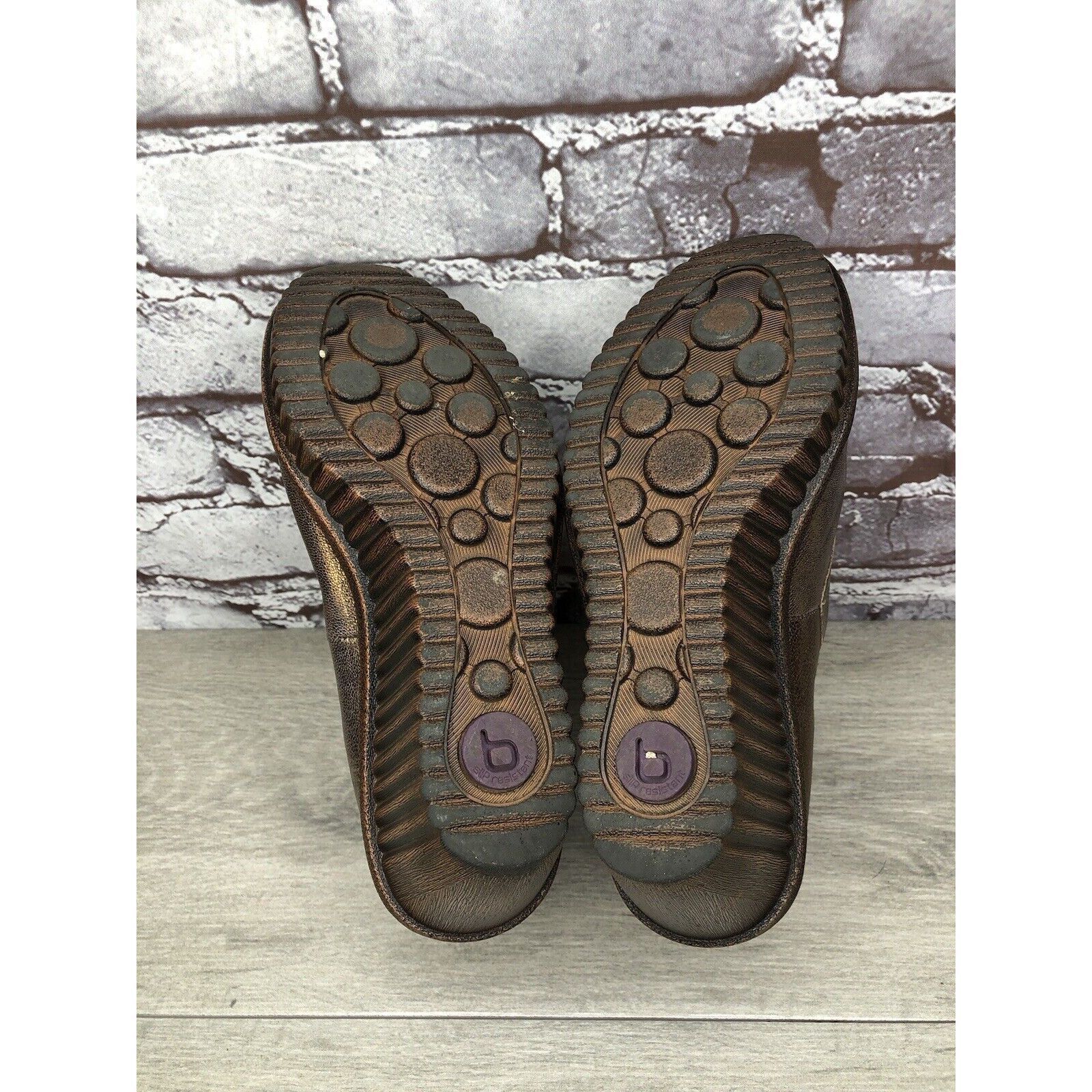 Other Bionica Bronze Leather Shimmer Mary Jane Strap Wedge Shoes W Size US 7.5 / IT 37.5 - 6 Thumbnail