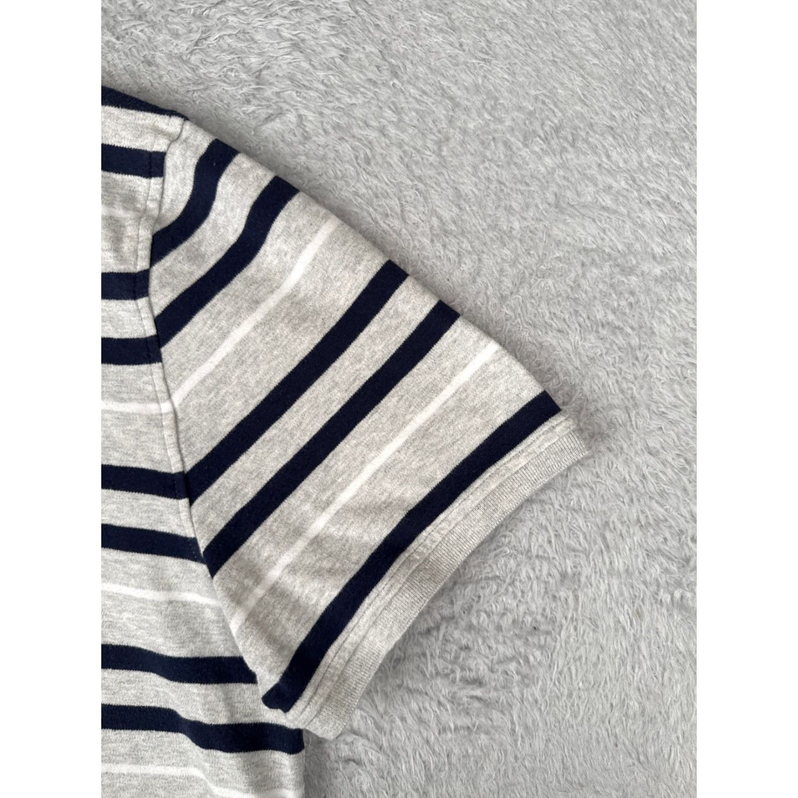 Tommy Hilfiger Tommy Hilfiger Polo Shirt Men 2XL Gray Blue Stripe Cotton Short Sleeve Polo Shirt Men 2XL Gray Stripe Size US XXL / EU 58 / 5 - 2 Thumbnail