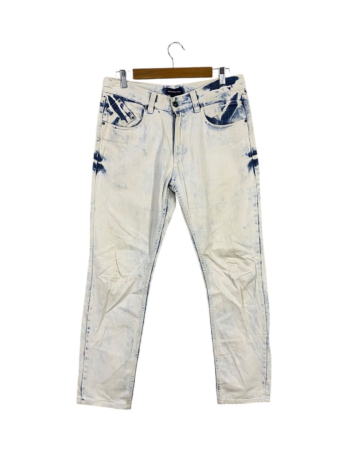 semanticdesign Vintage semantic design acid wash denim very rare Size US 32 / EU 48 - 1 Thumbnail